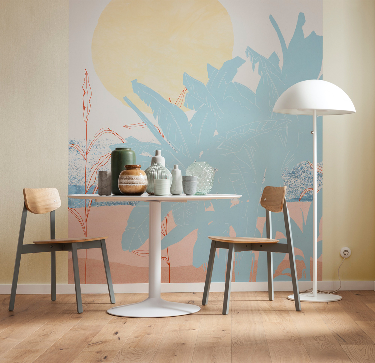 Papier peint panoramique Jungle & Lune Banana - Papier Peint Komar INK