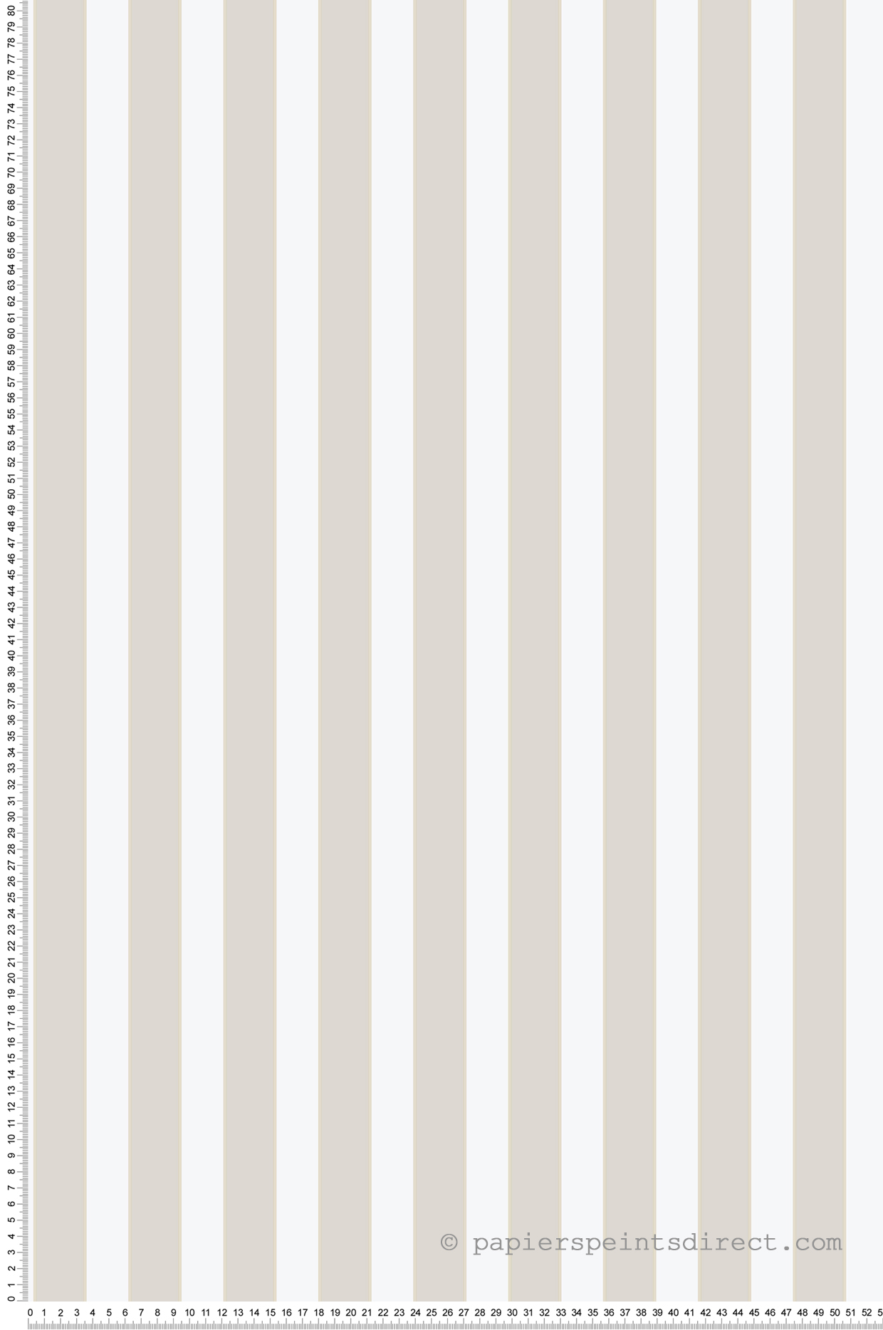 Papier peint Rayures gris blanc - Style Cuisine 3 de Lutèce | Réf. LTC-KE29922