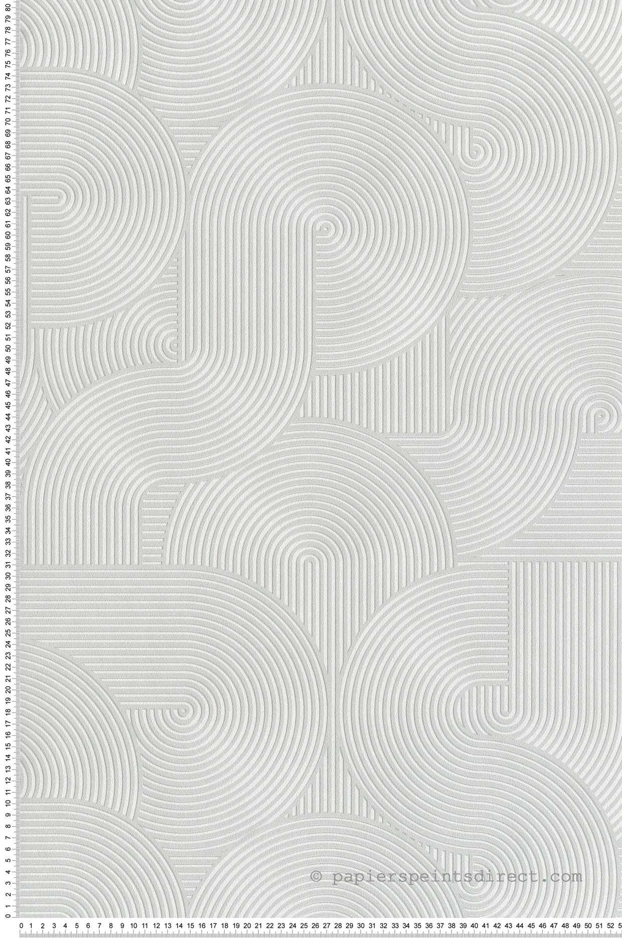 Papier peint Spirale Graphique Cercle vert d'eau - Graphic de Casélio | Réf. GPC105517076