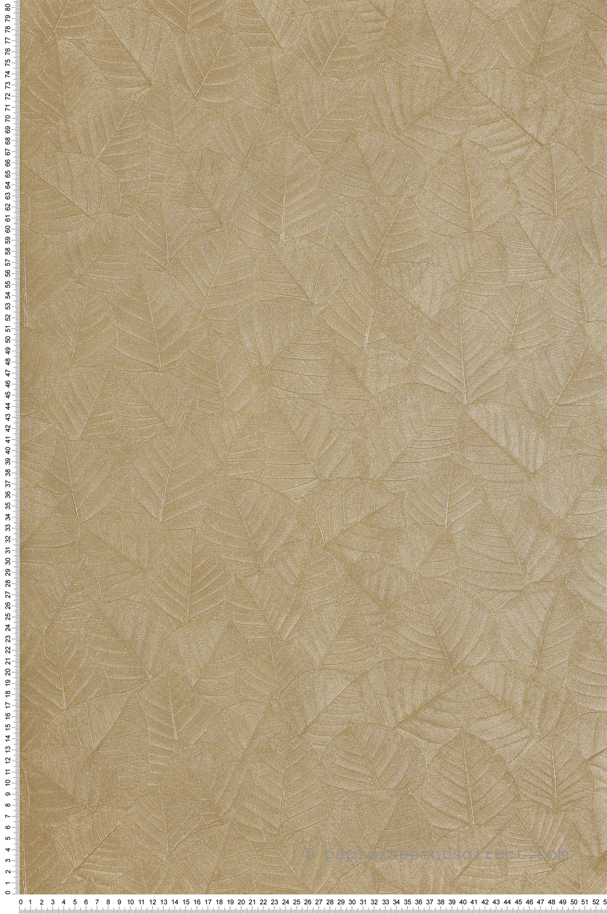Papier Peint Feuillage Design doré - Botanique d'Ugépa | Réf. UGP-M69802