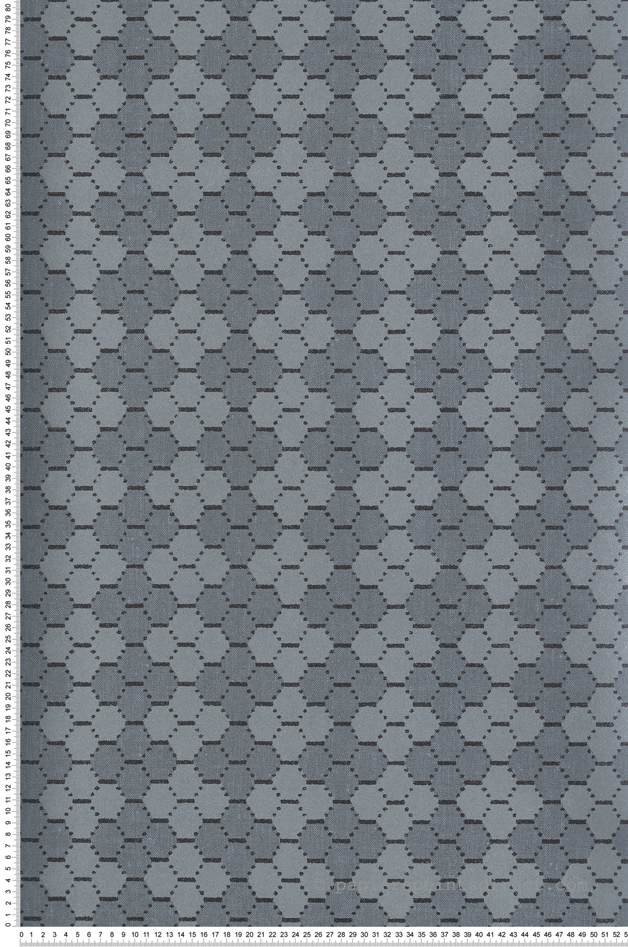 Papier peint Géométrique Alvéole noir et bleu - Bamako de Lutèce | Réf. LTC-G78294