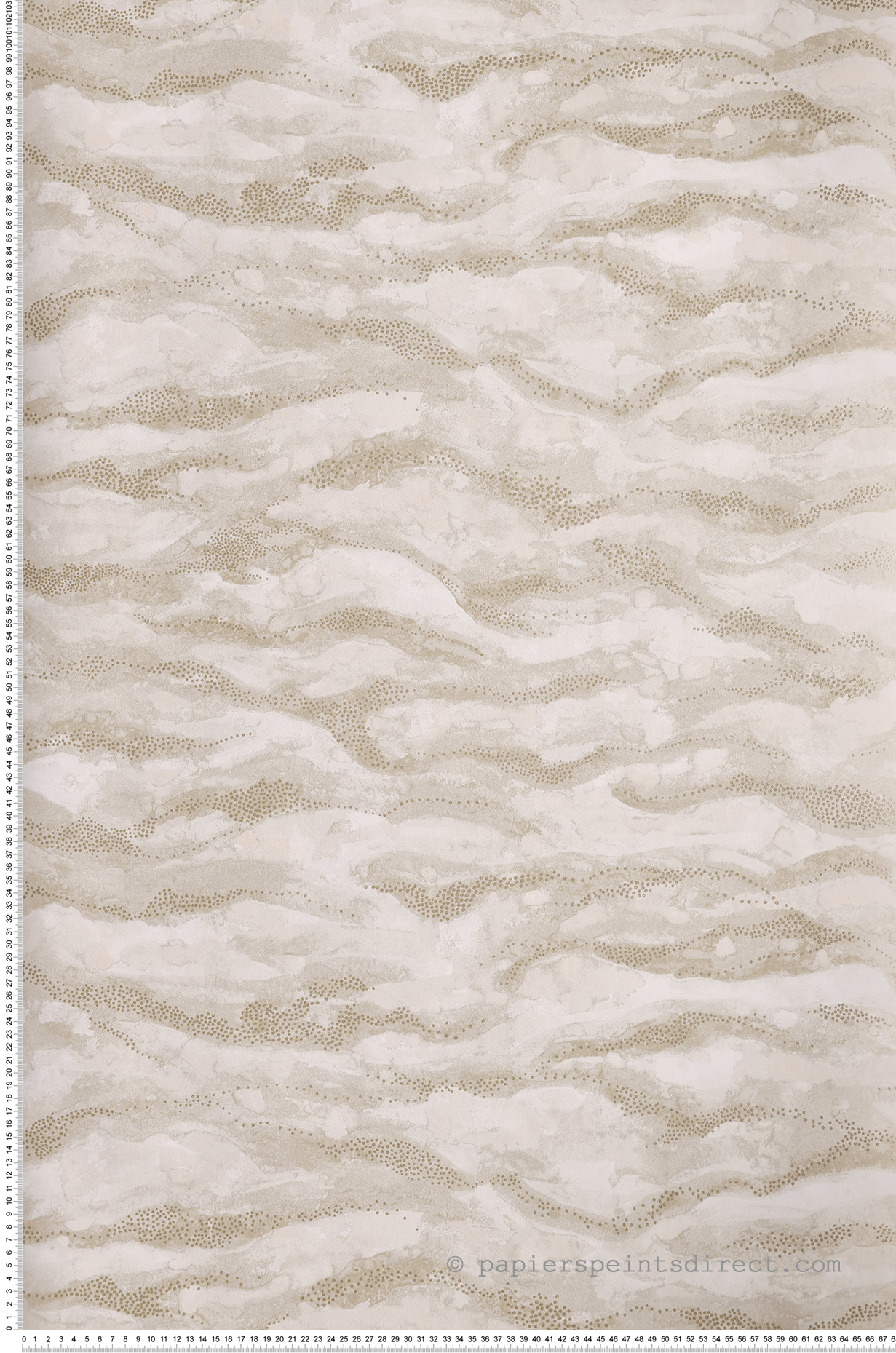 Papier peint Ciel Vague Sohar beige doré - Nuit d'Orient de Casamance | Réf. CAS-75401630