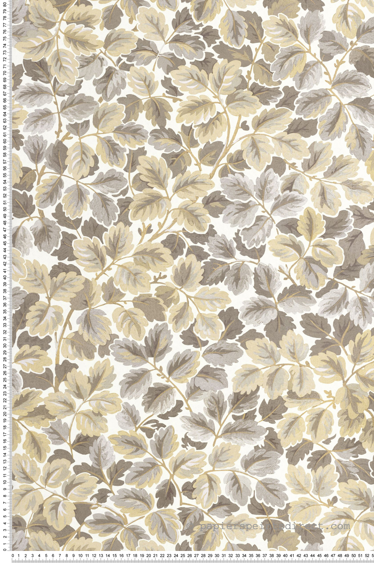 Papier peint Feuille de Chêne Regent's Park beige - Heritage de Casadéco | Réf. HETA201201895