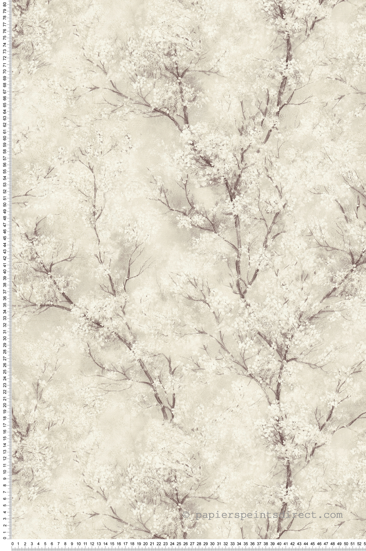 Papier peint Arbre Fleuri grège pailleté - New Walls d'AS Création | Réf. SP15272