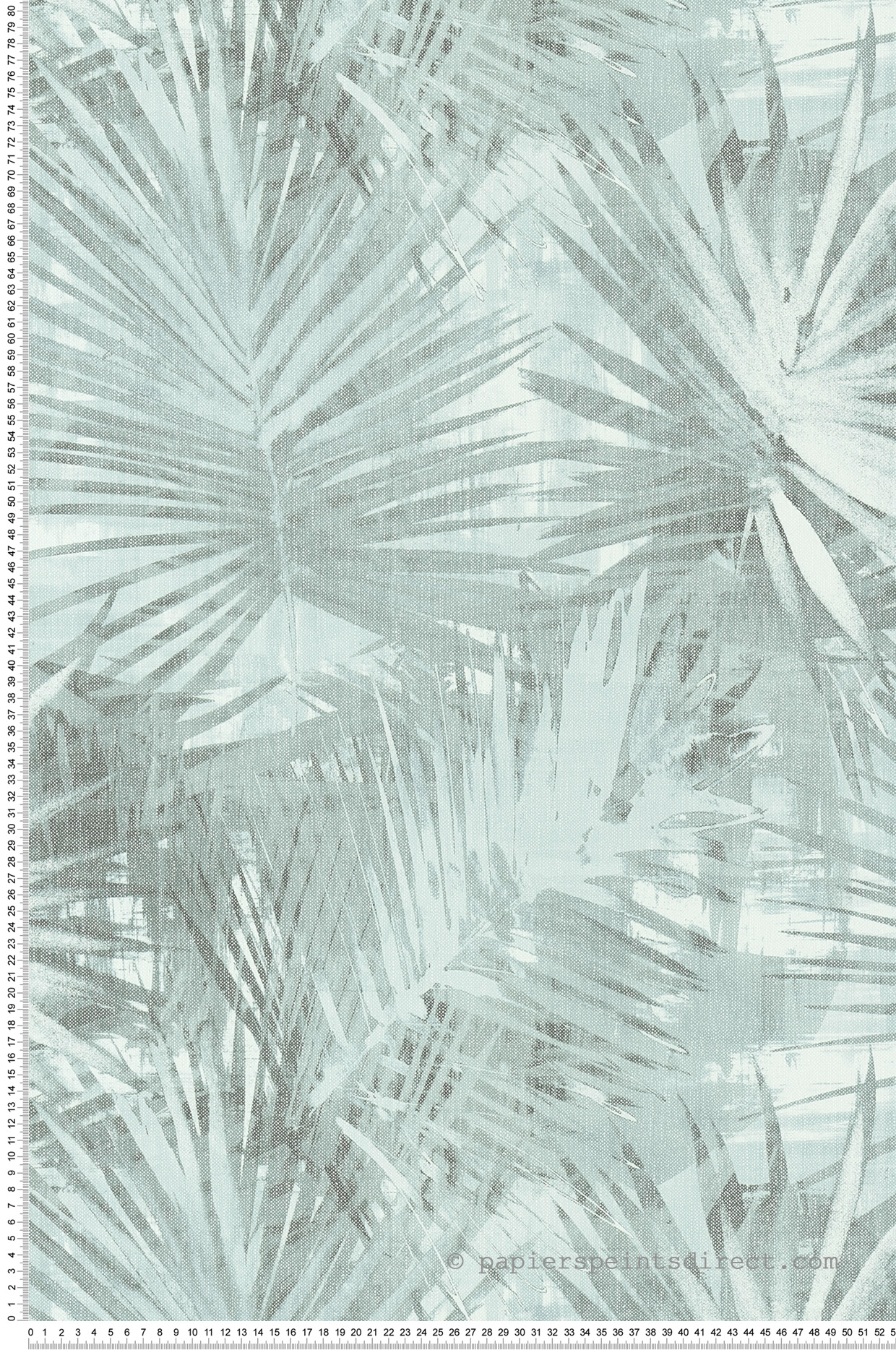 Papier peint jungle Palmes canard - Linen Style d'AS Création | Réf. SP14876