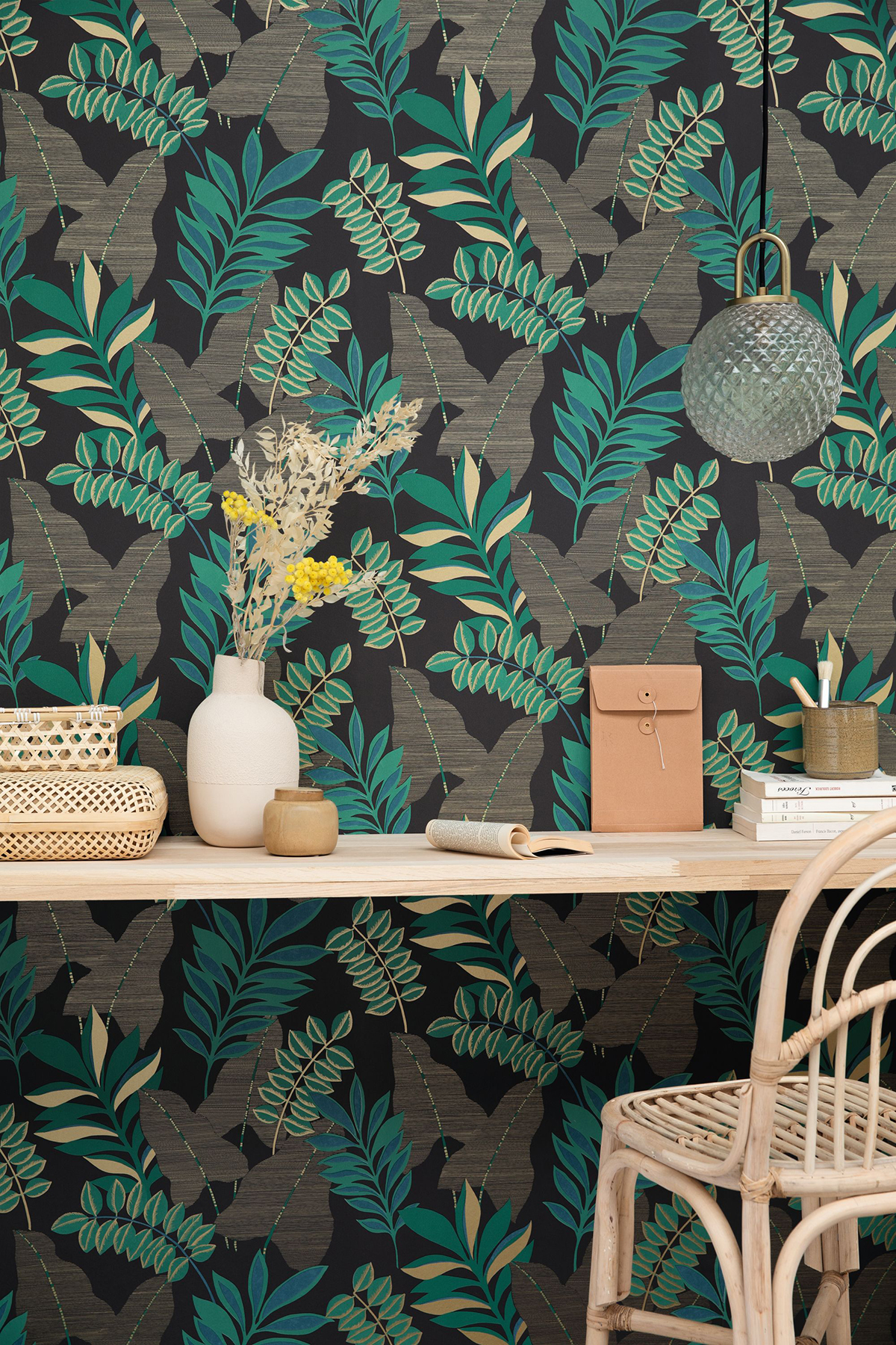 Papier peint Nature Voyage noir - L'escapade de Casélio AMB | Réf. EPA102329779