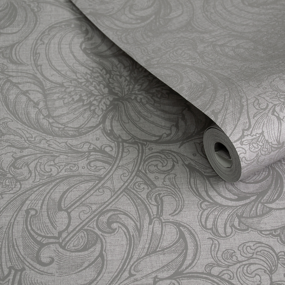 Papier peint Entrelacs Tulipe Lys gris bleuté - The Wall Llewelyn-Bowen de Lutèce | AMB2 Réf. LTC-LB25114