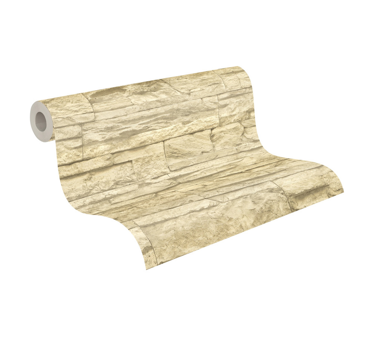Papier peint Pierre Parement beige - Elements 2 d'A.S. Création ROLL | Réf. AS-707130
