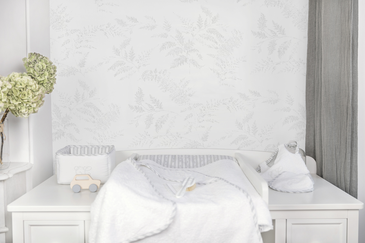 Papier Peint Nature Fougère gris - Tartine et Chocolat de Lutèce  | Réf. LTC-36200509