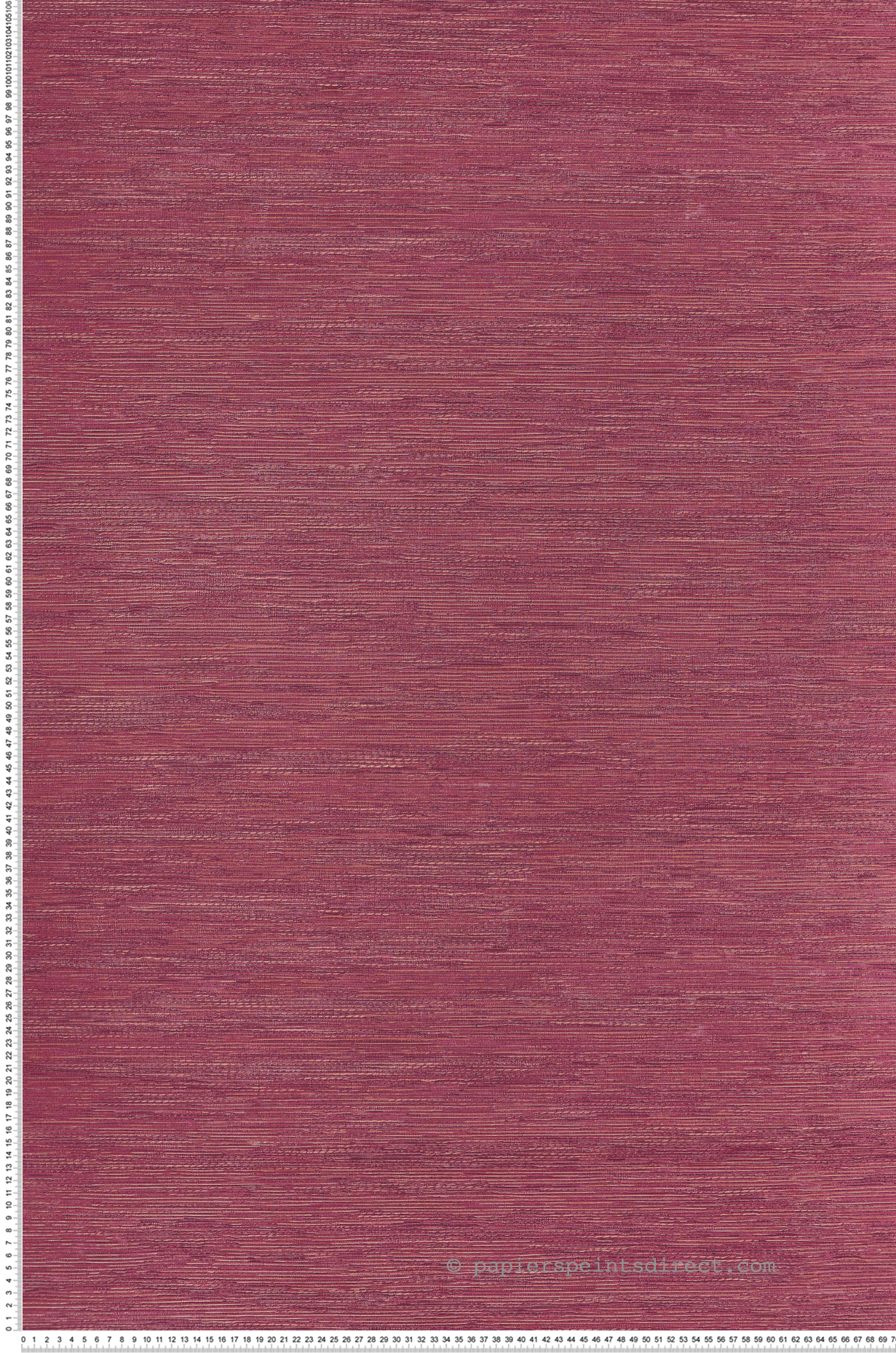 Papier peint Faux Uni Tissage Tatami fuchsia - Le Jacquard de Casamance | Réf. CAS-C75346732