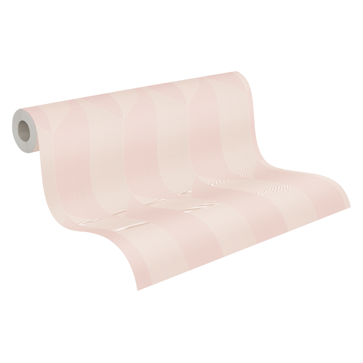 Papier peint Damier Graphique Groove rose métallisé - Cosmoliving d'A.S. Création ROLL | Réf. AS-790862