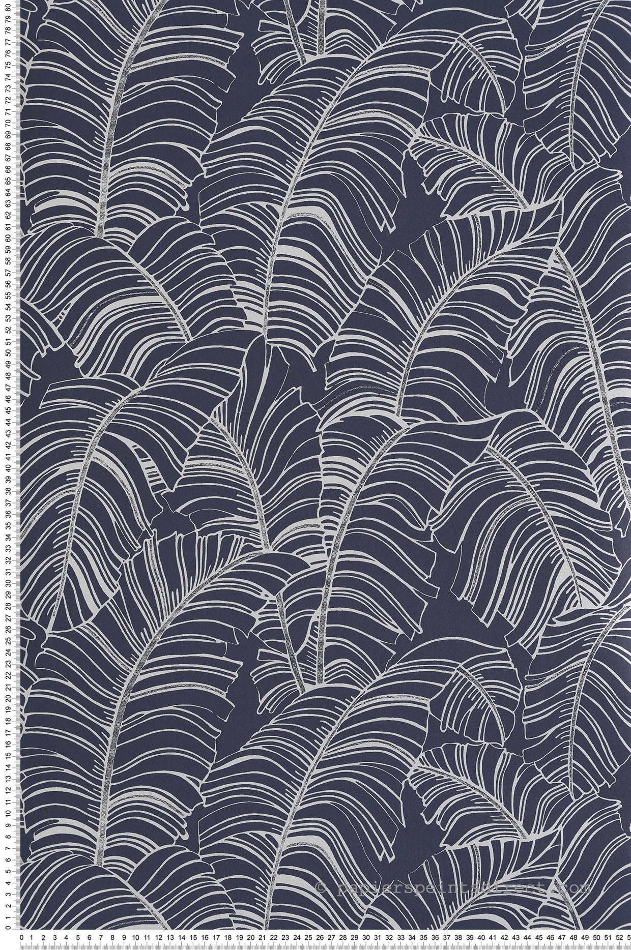 Papier peint Feuille Tropicale marine - Bamako de Lutèce | Réf. LTC-G78299