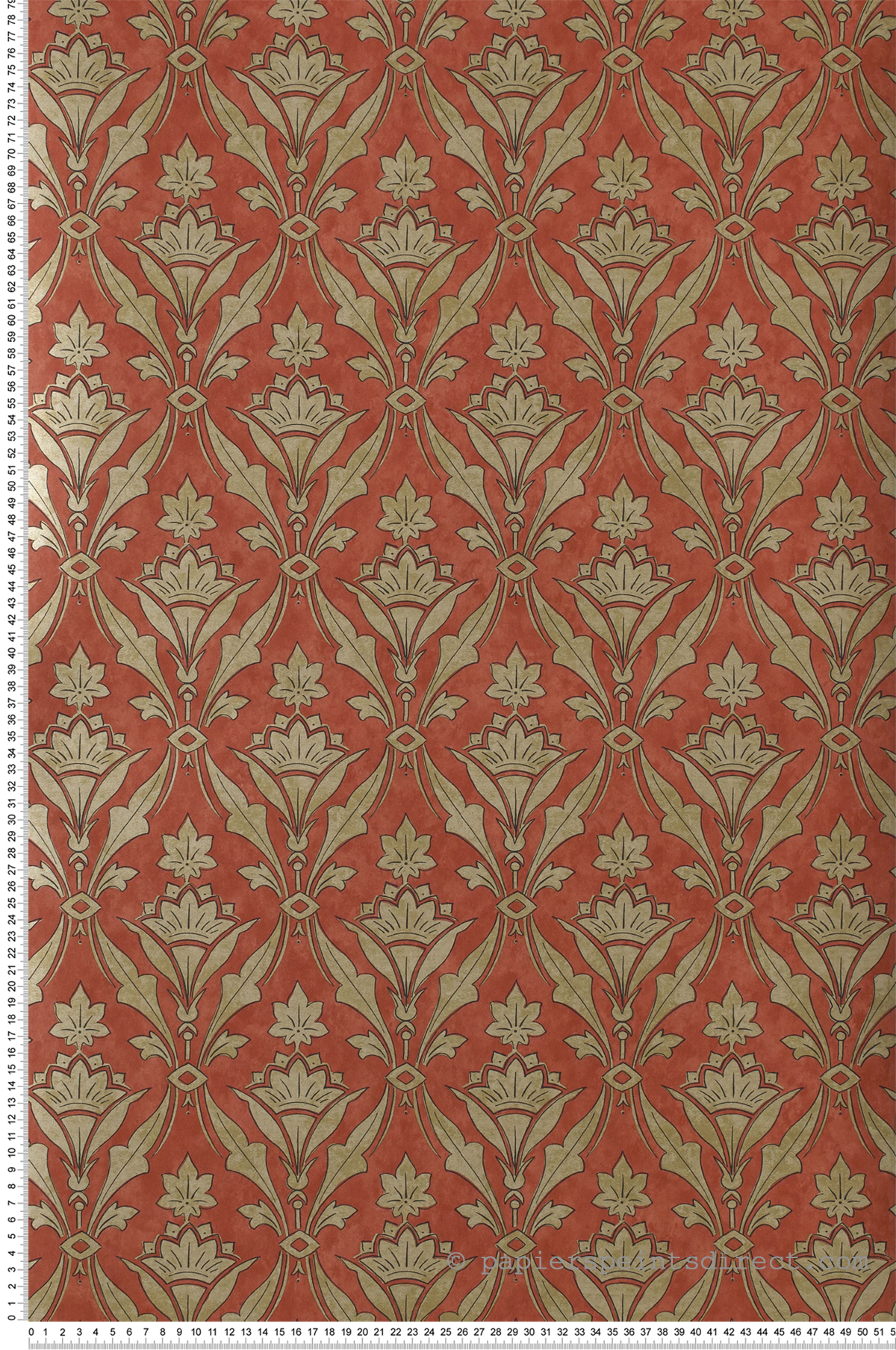 Borough High St. rouge - Papier peint London Wallpapers IV de Little Greene