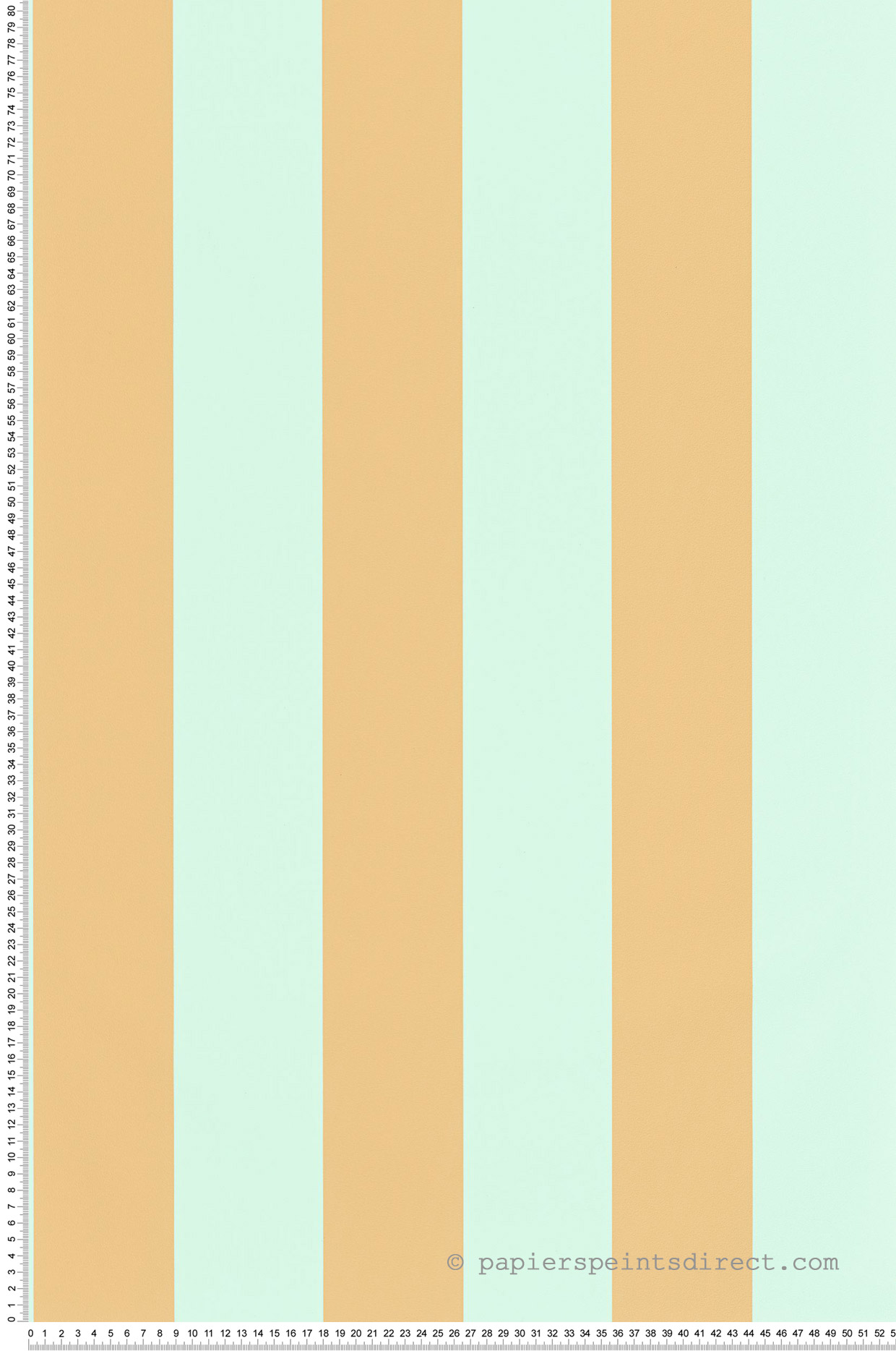 Papier peint Rayures Wide menthe jaune - Basics de Casélio | Réf. BAI104027120