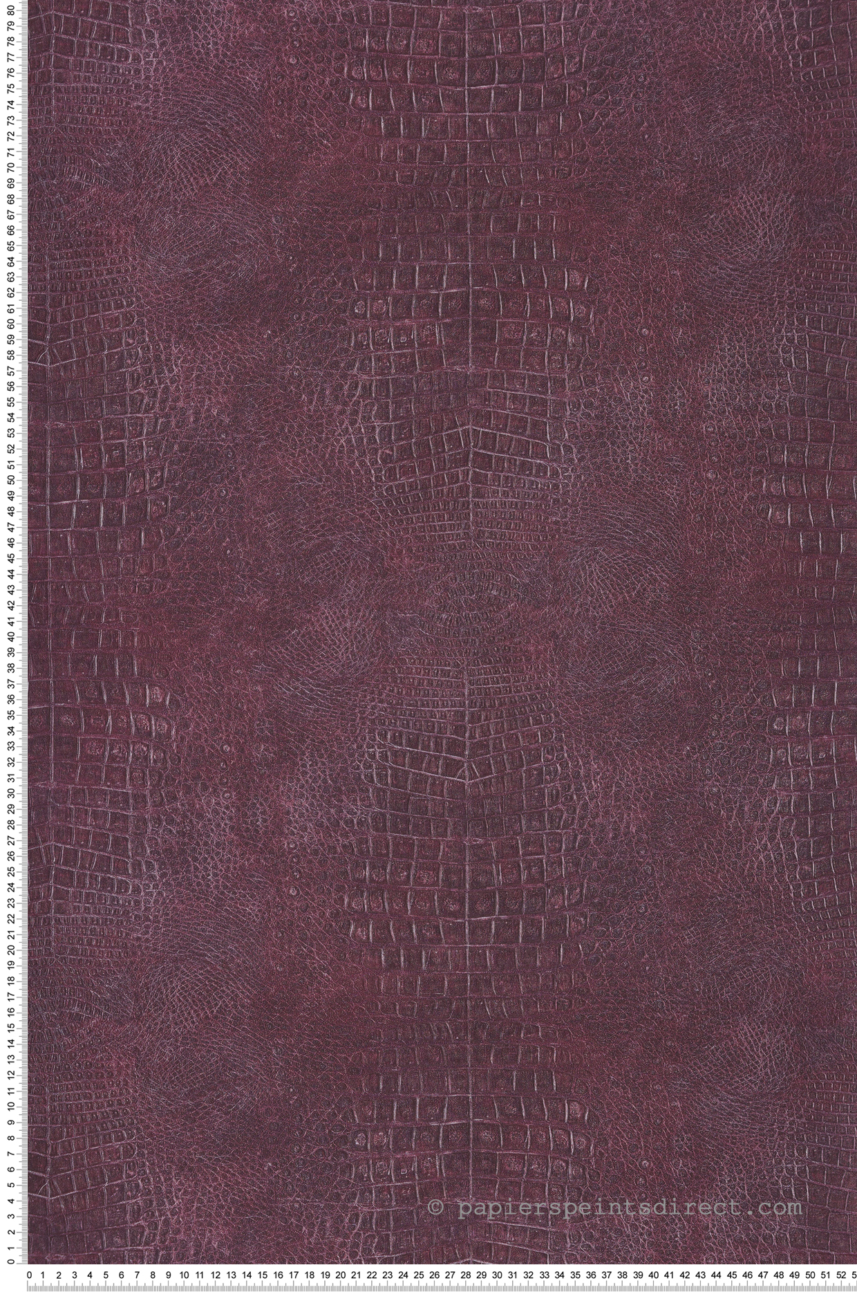 Papier peint Crocodile Imprimé Réaliste prune - Sauvage 2 de Lutèce | Réf. LTC-G67751