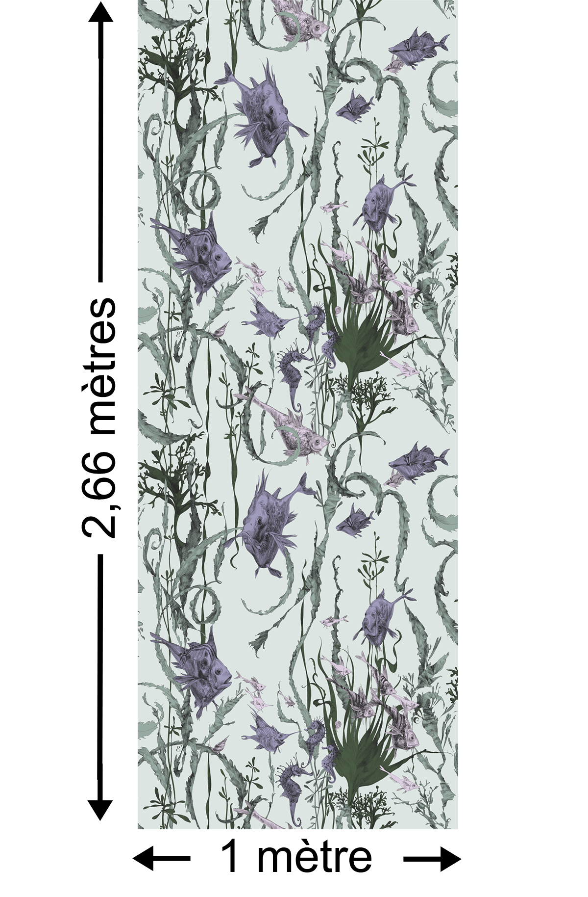 Papier peint Jardin Marin Mauve - Collection Catherine Gran de Edmond Petit