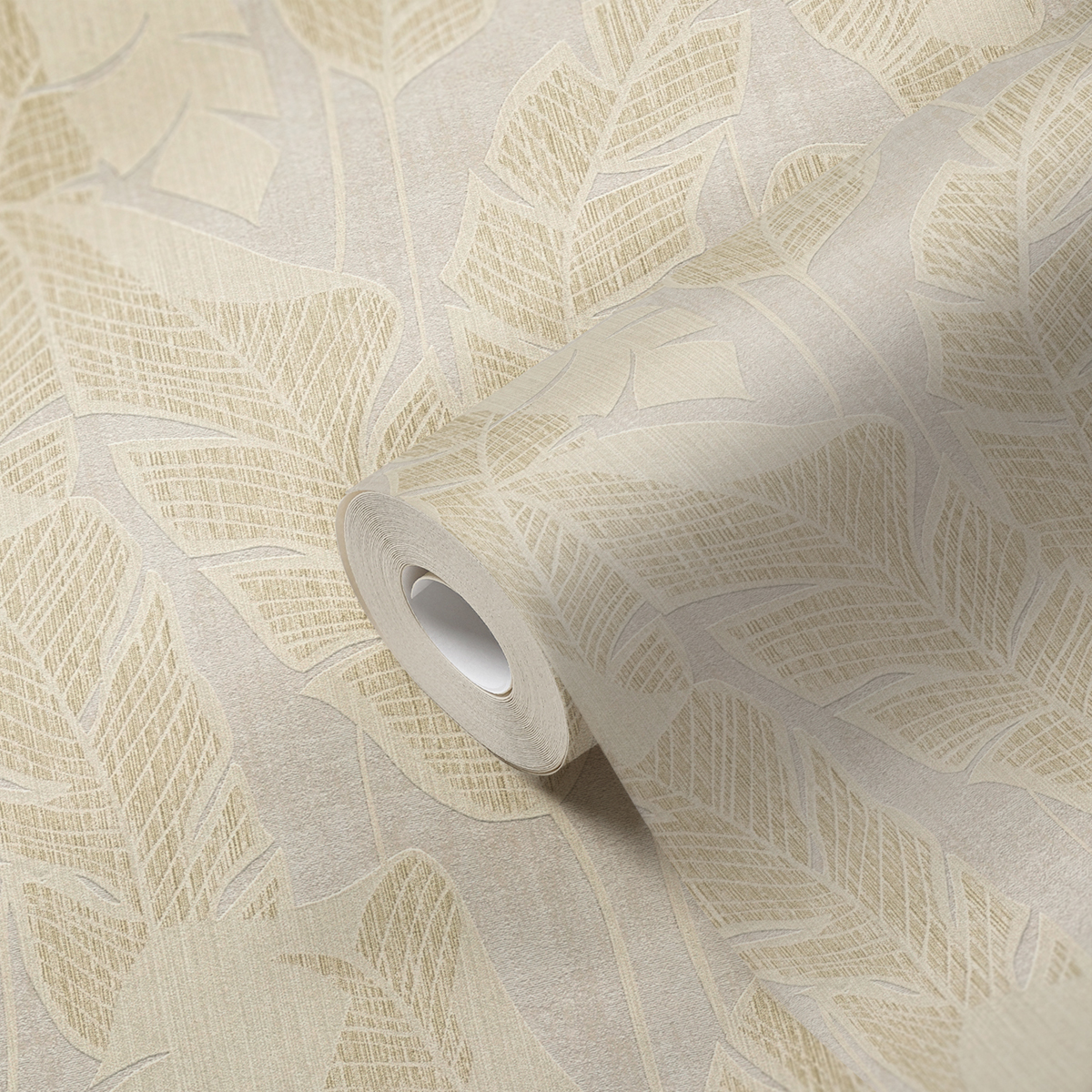 Papier peint Palme Tabasco écru beige - Jade 2 d'A.S. Création AMB4 | Réf. AS-395025