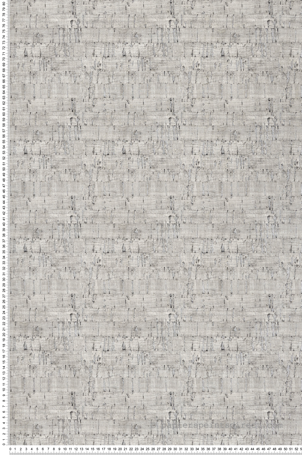 Papier peint Ecorce Liège gris argenté - Shamal de Montecolino | Réf. MC-NHW1026