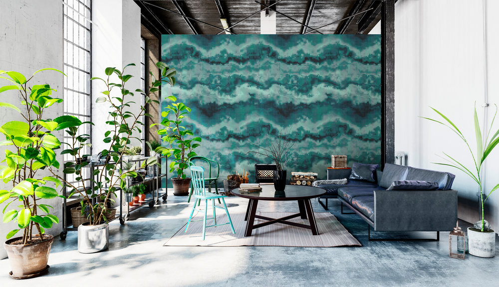 Papier peint panoramique Mer de nuages Mosaic 2 - Référence DD113597 - Intissé 200g/m2 - Standard 400 x 270