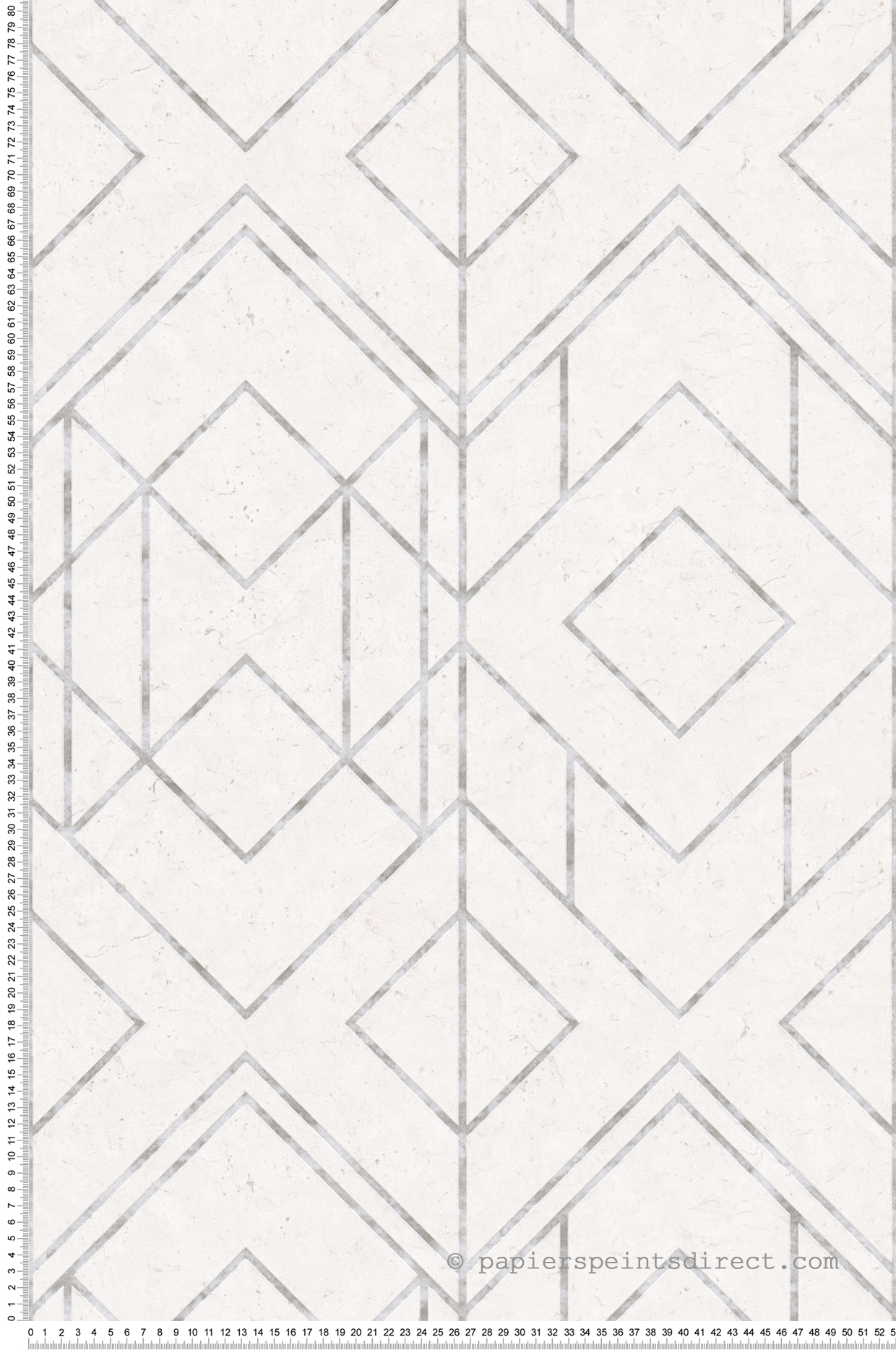 Papier peint Géométrique Ethnique écru argent - Metropolitan Stories 2 d'AS Création | Réf. SP15528