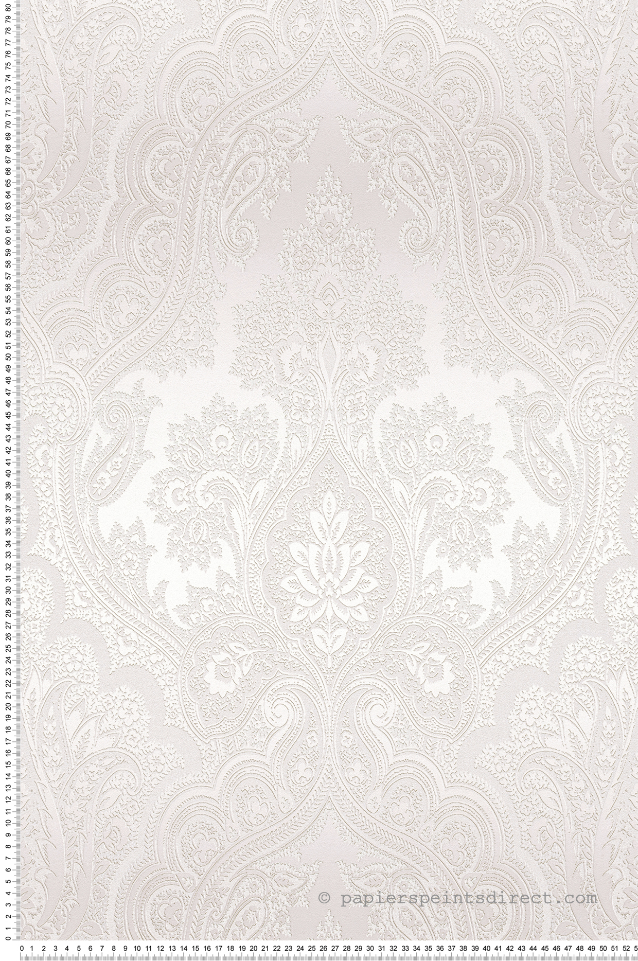 Papier peint Floral Baroque gris et argenté - My Home My Spa d'A.S. Création | Réf. SP15900