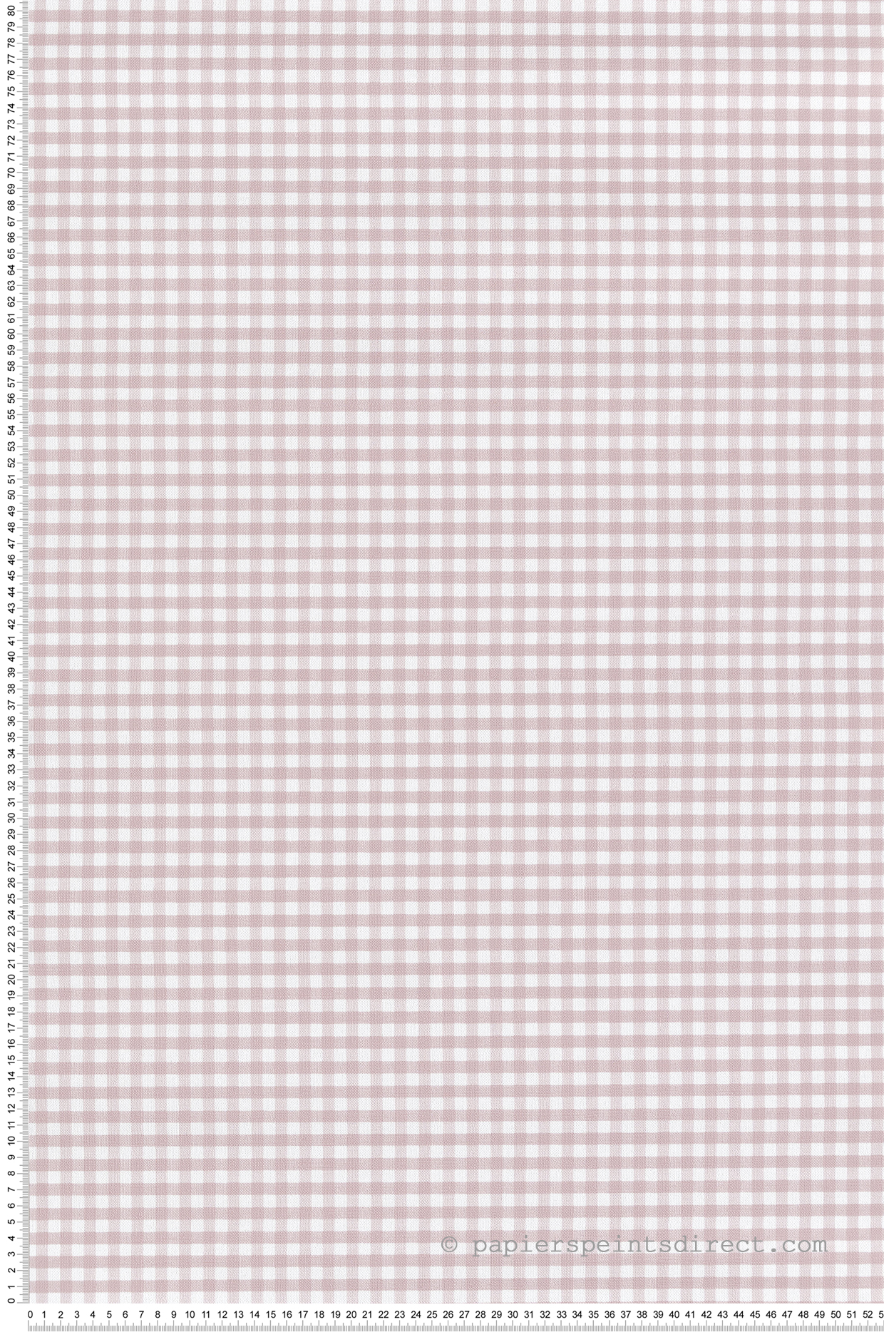 Papier peint Motif Vichy rose poudré - Garden Party 2 de Montecolino | Réf. MC-8394