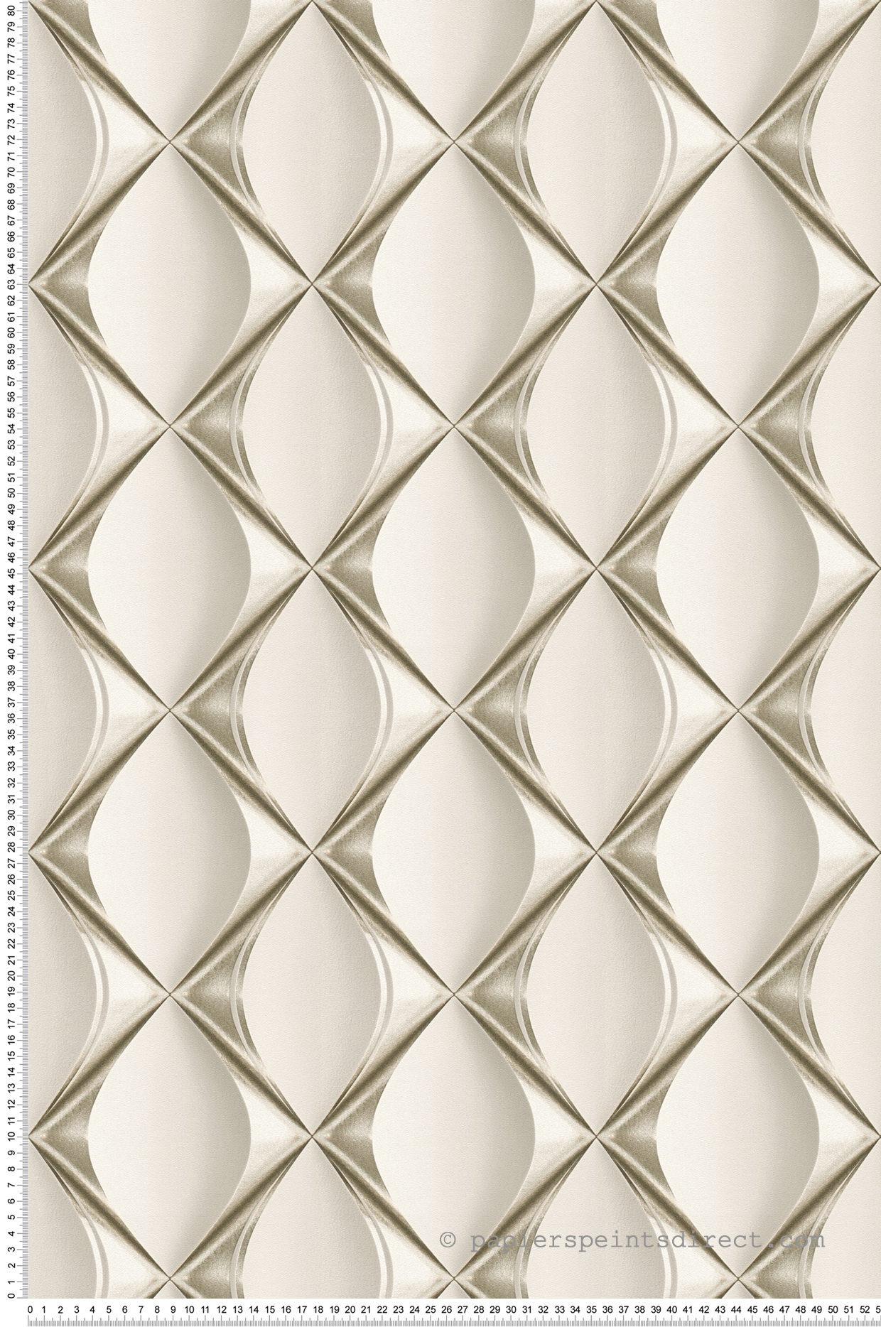 Papier peint Graphique Ondulé gris et nacré - My Home My Spa d'A.S. Création | Réf. SP15841