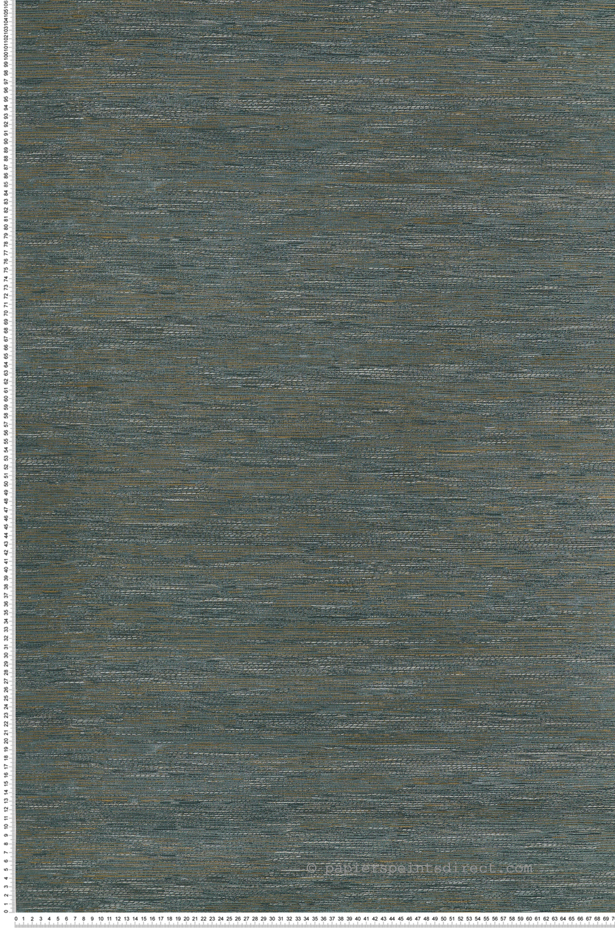Papier peint Faux Uni Tissage Tatami bleu paon  - Le Jacquard de Casamance | Réf. CAS-C75343670