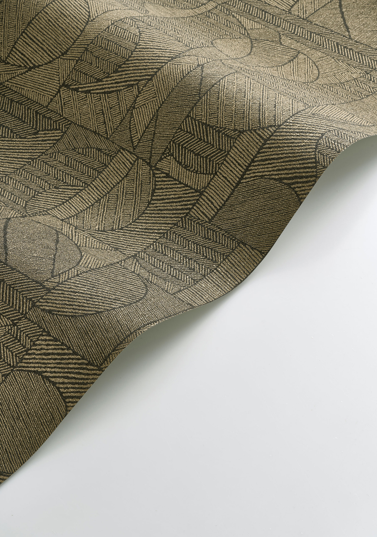 Papier peint Ethnique Motif Baman noir doré - Matera de Casadéco AMBV| Réf. MATA201162707