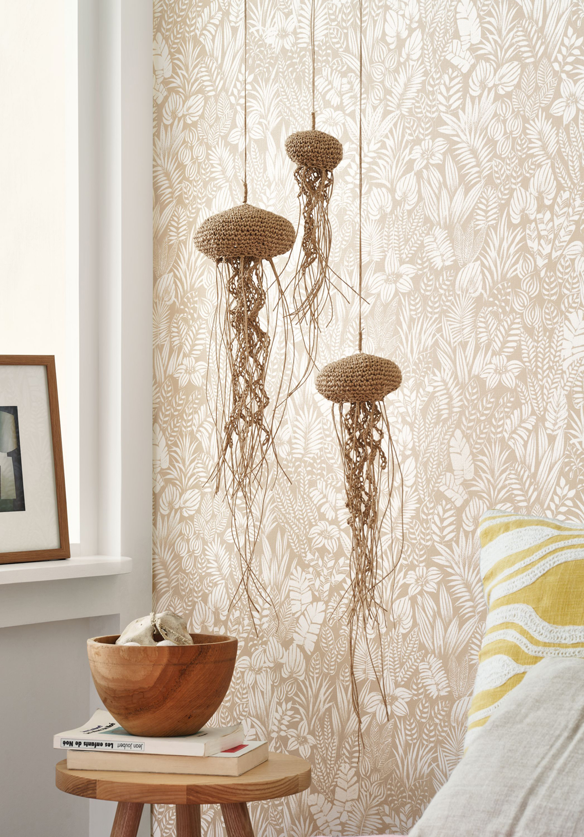 Papier peint Jungle Napa Valley beige écru - California de Casadéco AMB2 | Réf. CALF88821202