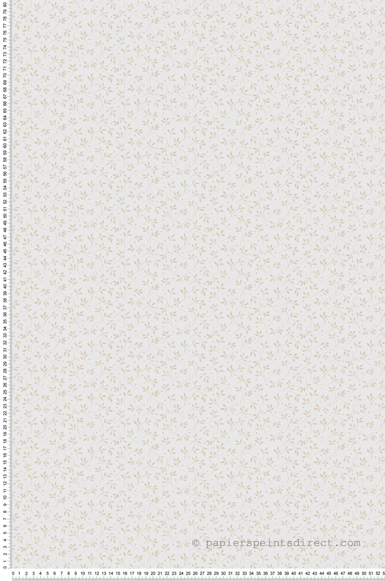 Papier peint Feuillage Minimaliste beige gris - My Little Cottage de Montecolino | Réf. MC-M12369