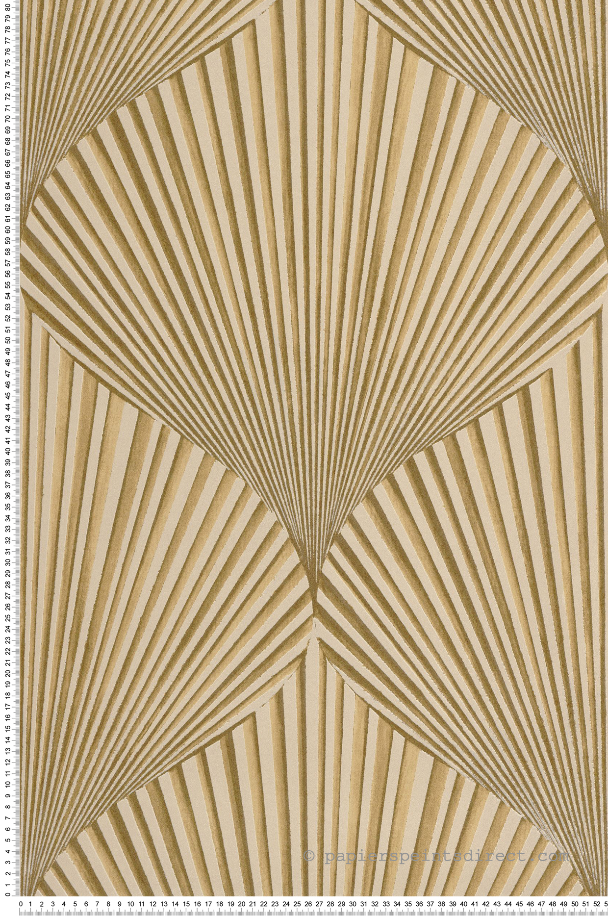 Papier peint Feuille Coquillage Semiramis mordoré - Babylone de Casadéco | Réf. BBLN89762207