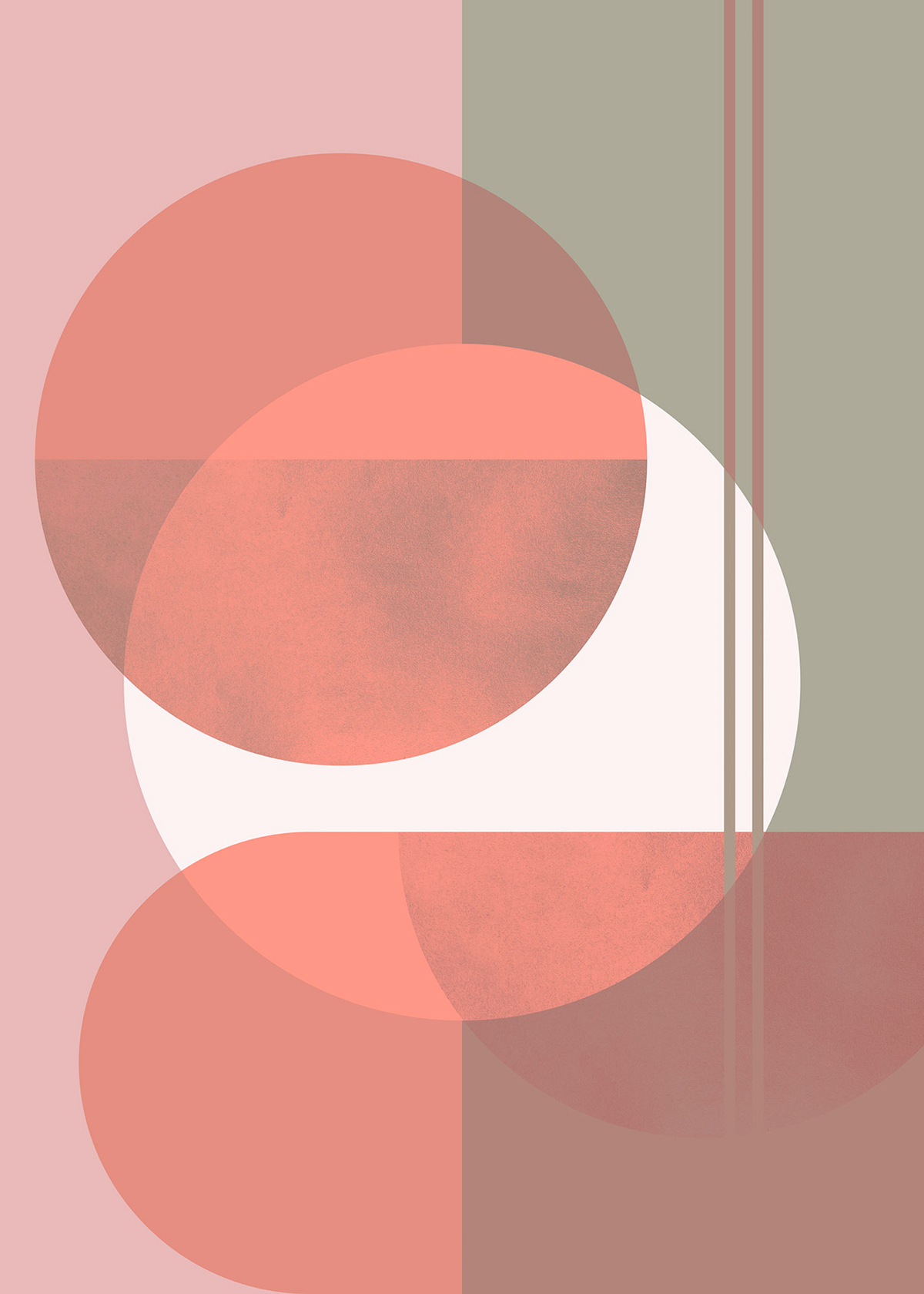 Papier peint panoramique Géométrique Form - Papier Peint Komar Bauhaus