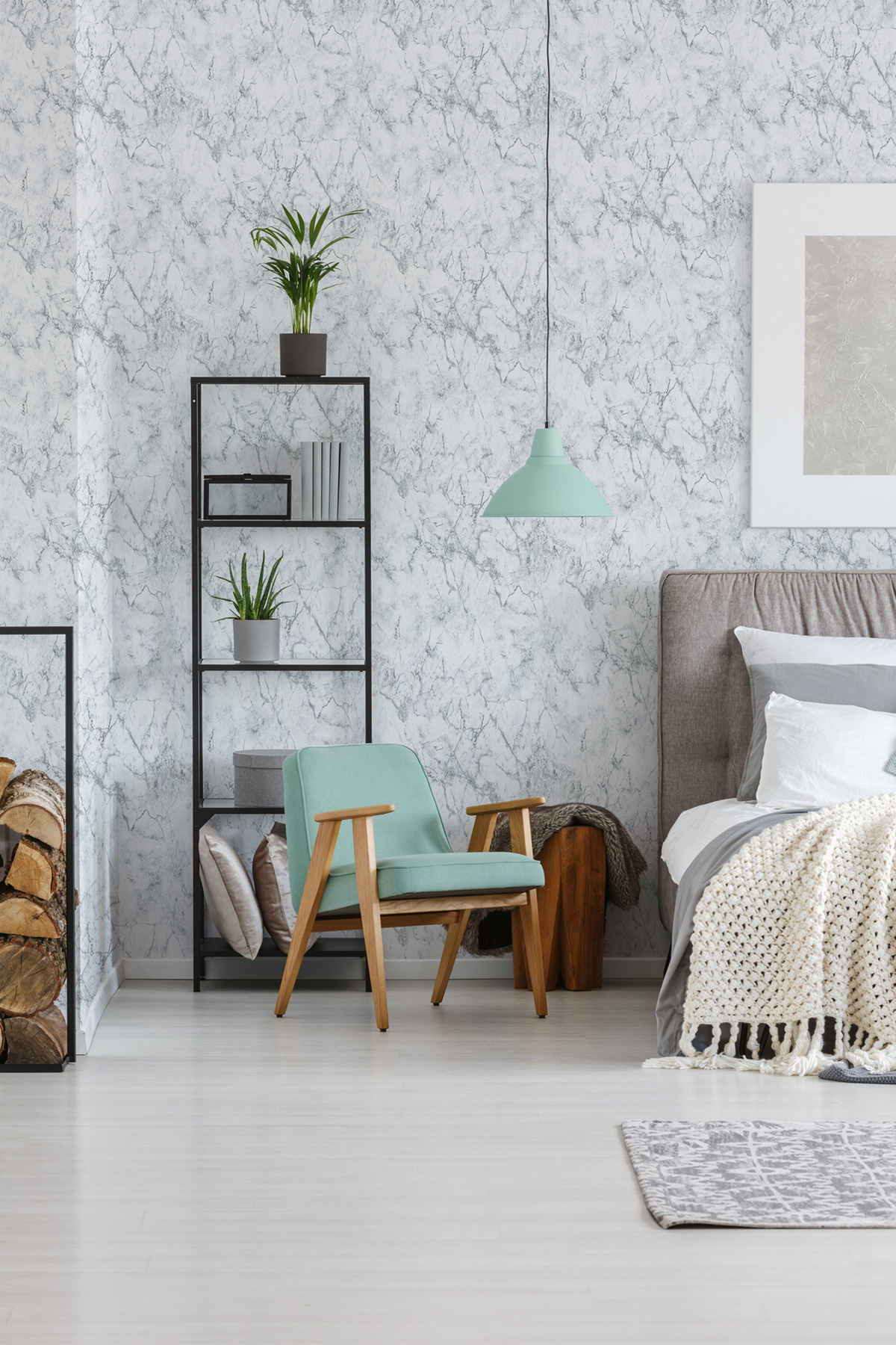 Papier peint Marbre blanc gris foncé - Elements 2 d'A.S. Création | Réf. AS-361572