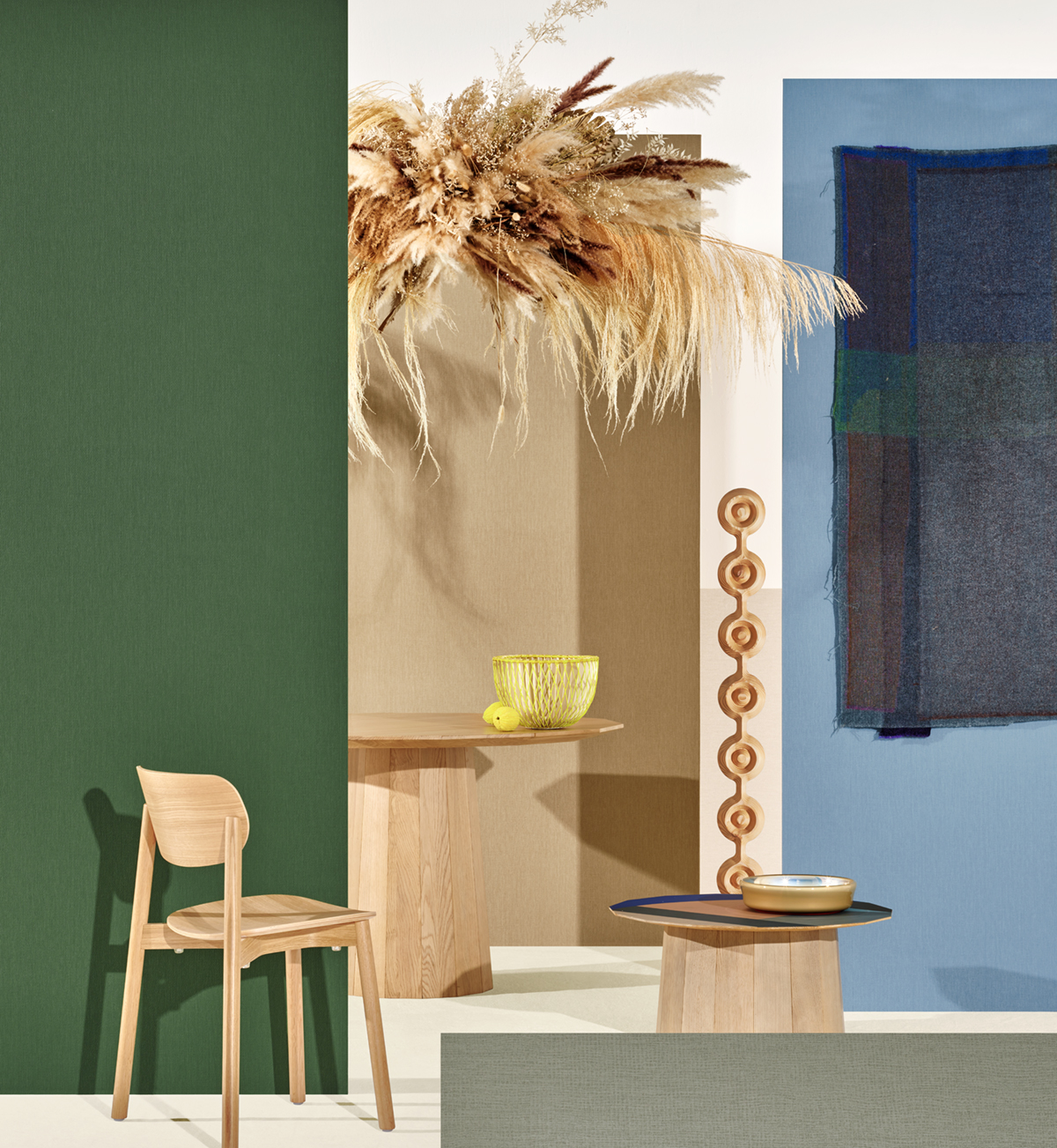 Papier peint Uni Effet Gaze bleu horizon - Picto de Lutèce | Réf. LTC-PIC438