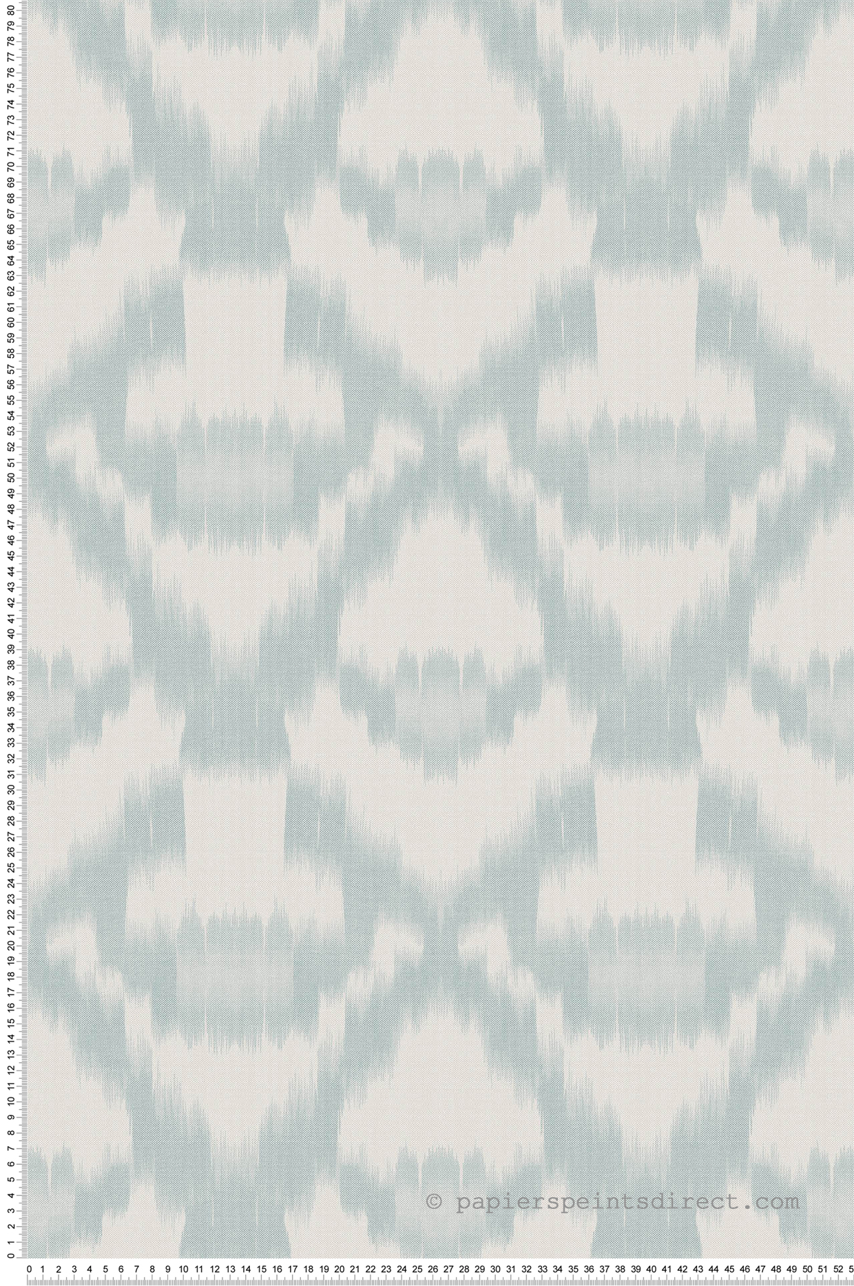 Papier peint Médaillon Tie-And-Dye turquoise - Fidji de Lutèce | Réf. LTC-8508-3