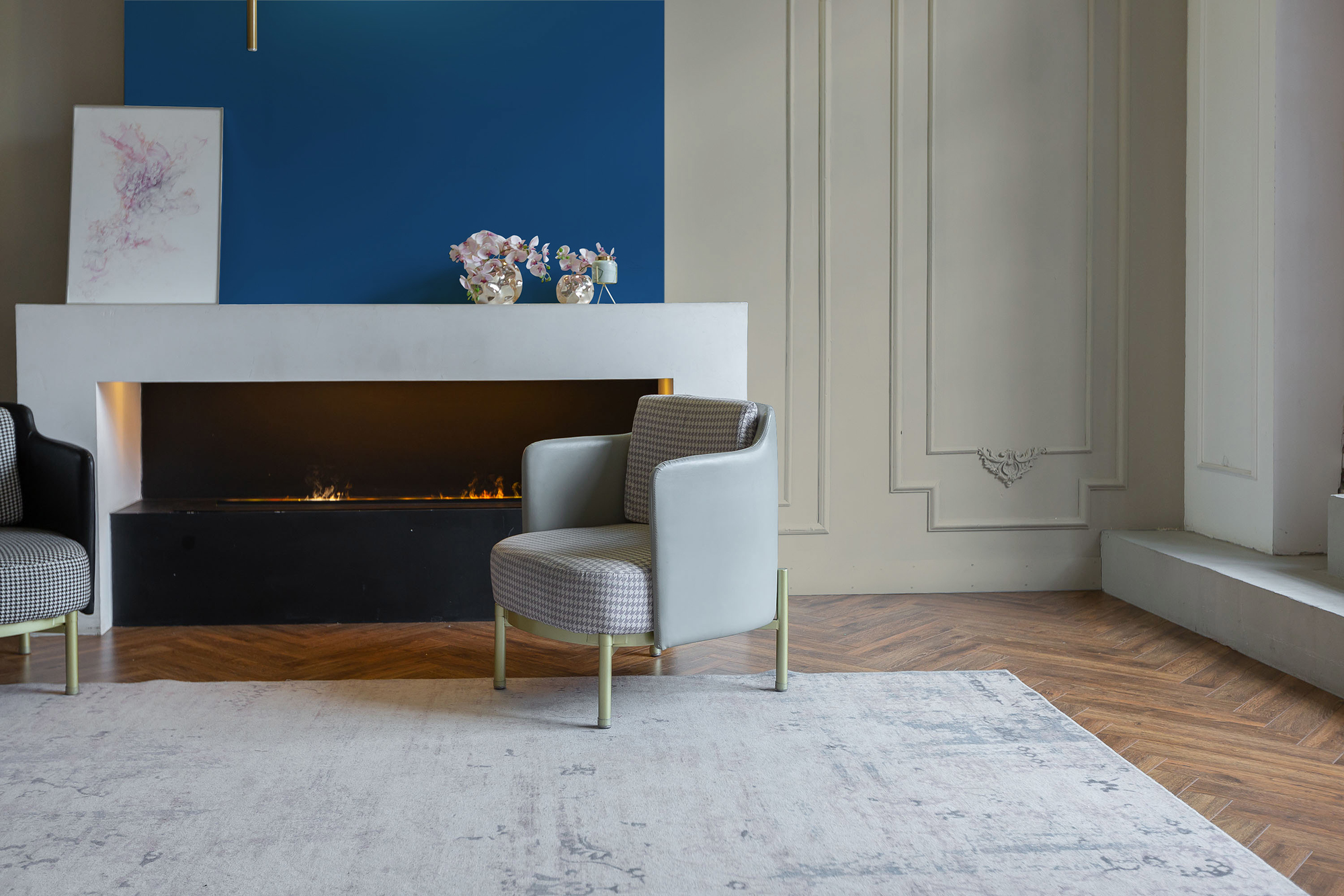 Photo numéro 2 d'une pièce avec un mur peint avec la peinture  Puro beige calm taupe - c7000