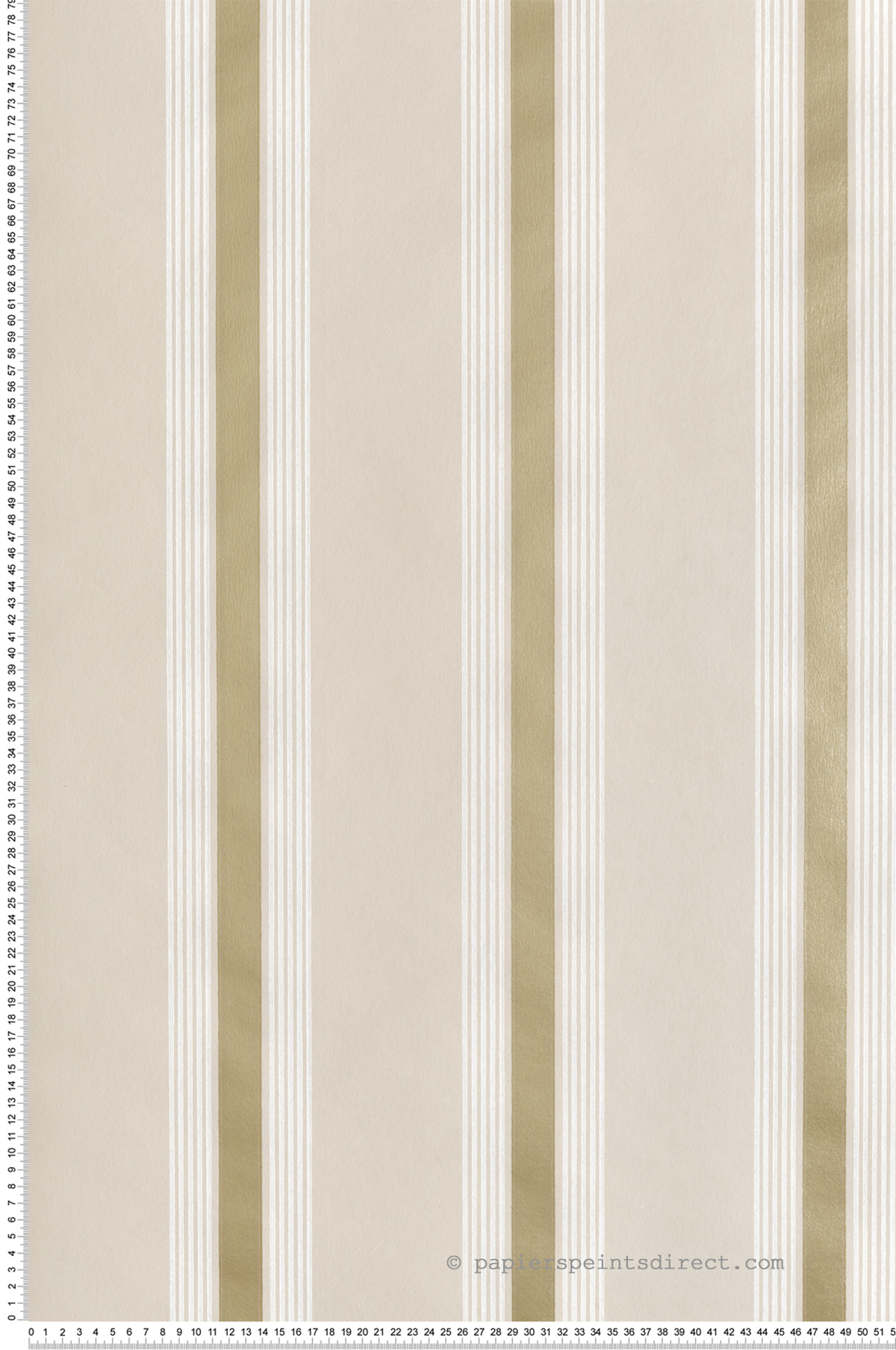 Papier peint Rayure Rétro Manetti beige doré - Alberti d'Osborne & Little | Réf. OSB-W7983-05