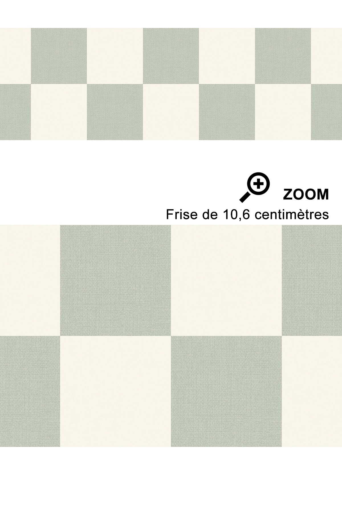 Frise Damier Checks Border vert d'eau - Line Up de Casélio | Réf. LNP106797098