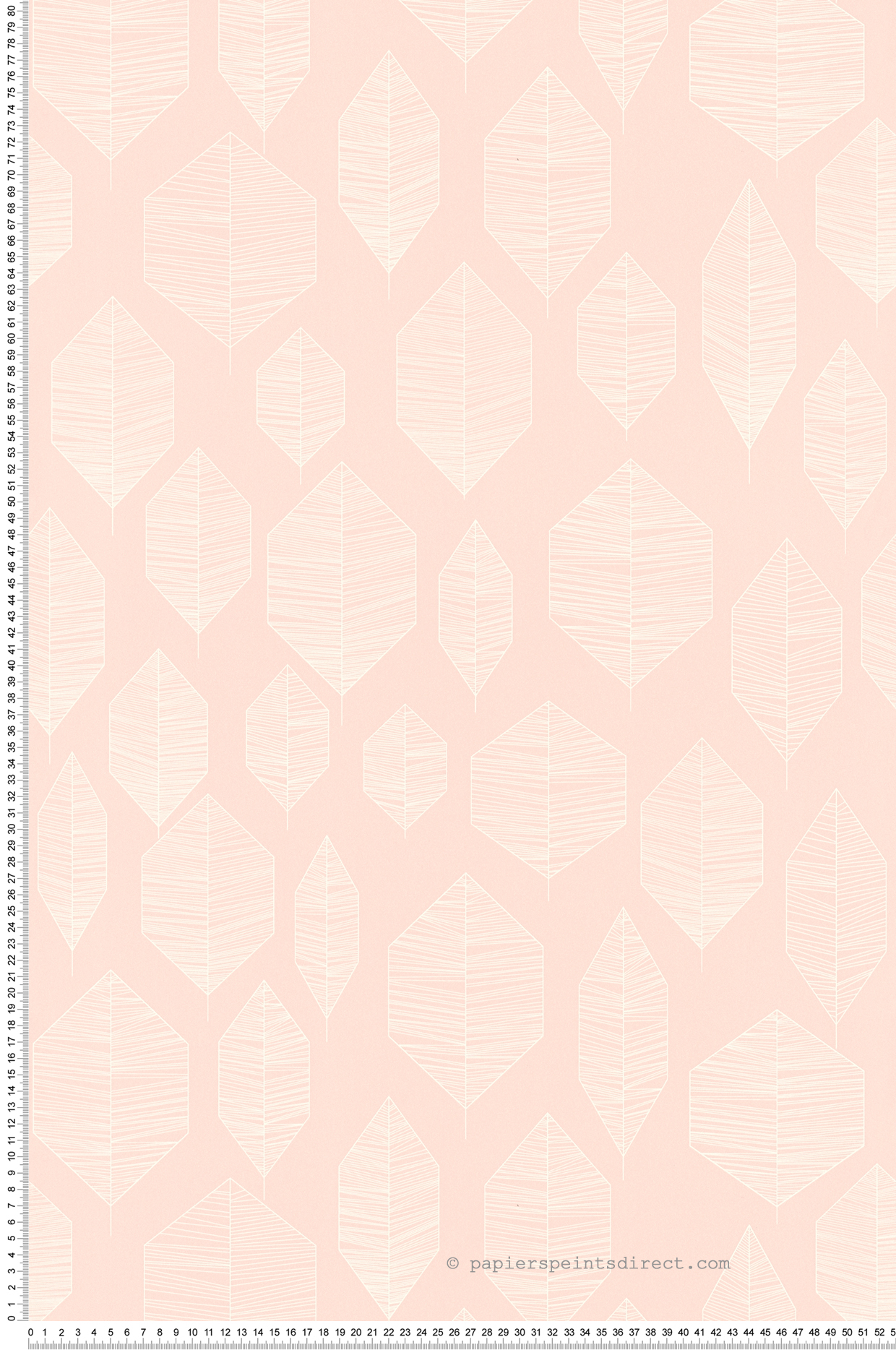 Papier peint Feuilles scandinaves rose - Colibri d'AS Création | Réf. SP04503