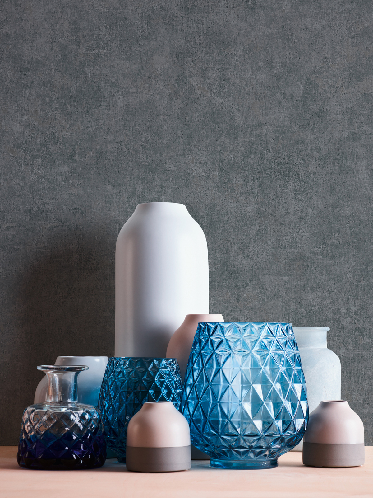 Papier peint Faux Uni gris pierre - History of Art d'A.S. Creation | Réf. 37655-6