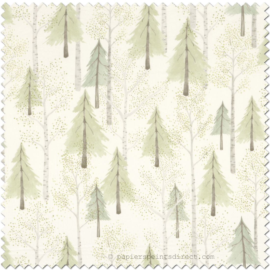 Tissu Sapin Forêt vert - Once Upon A Time de Casadéco | Réf. OUAT88497258