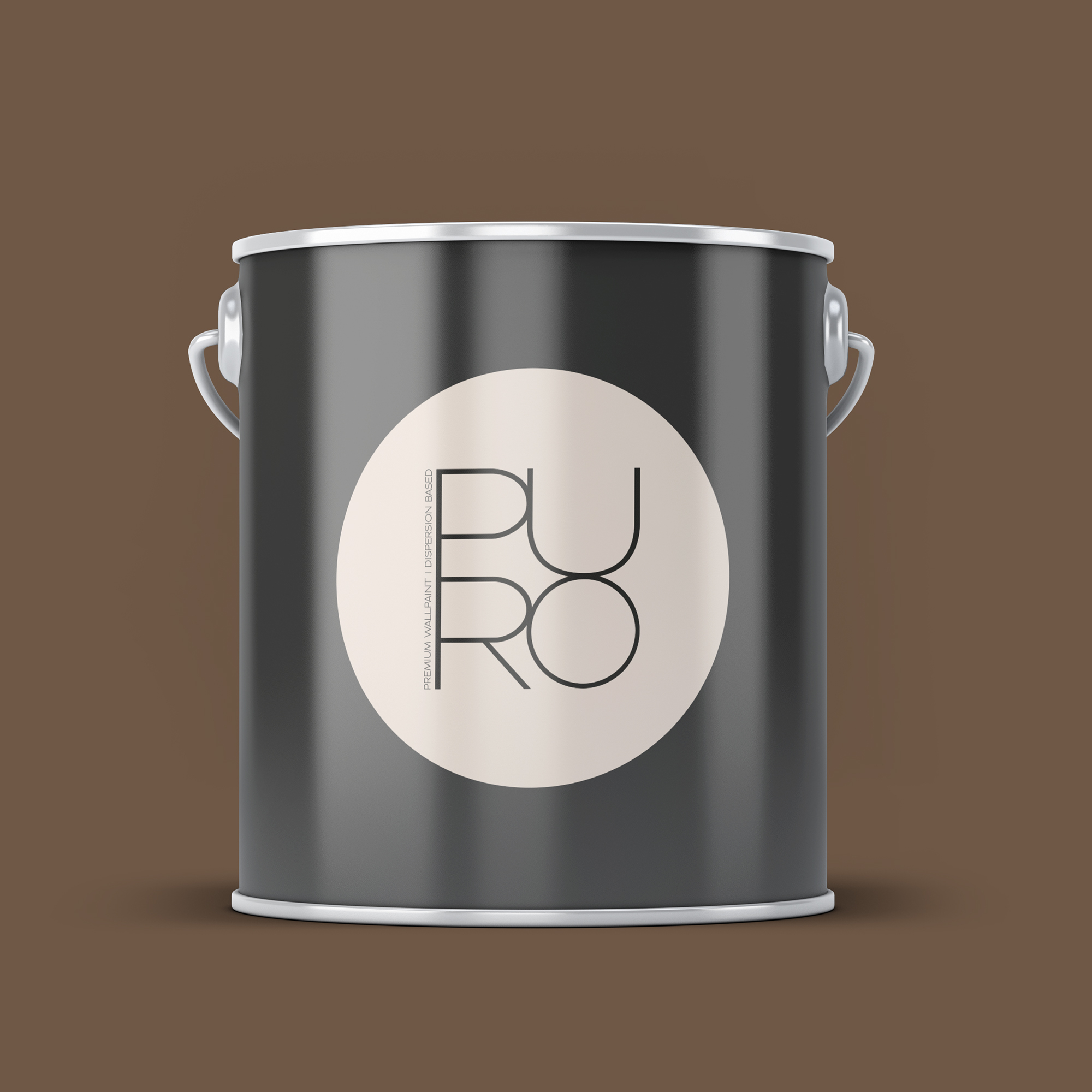 Image d'un pot de 5 litres de peinture Puro marron soothing brown - c7020