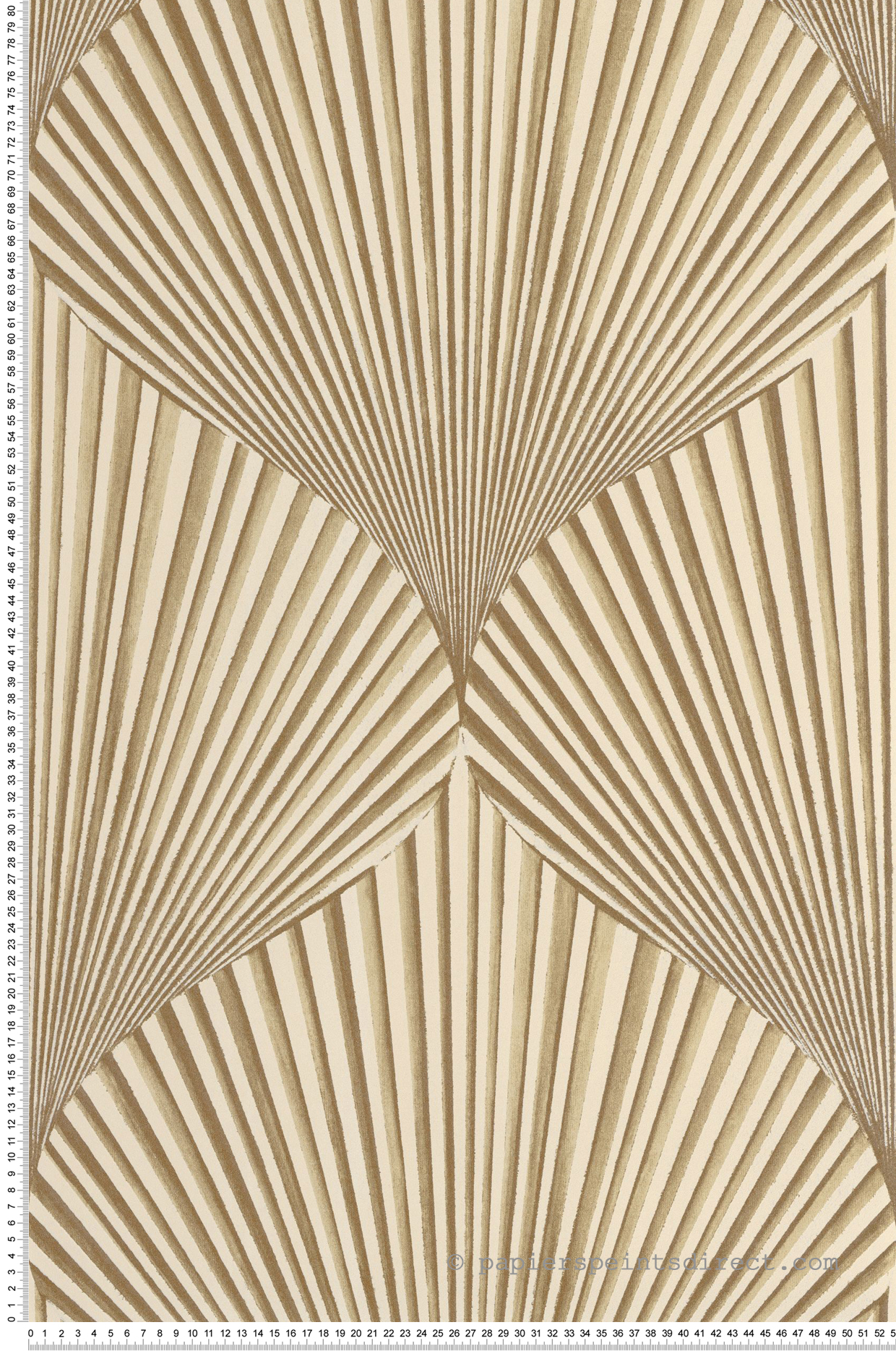 Papier peint Feuille Coquillage Semiramis beige sable - Babylone de Casadéco | Réf. BBLN89761423