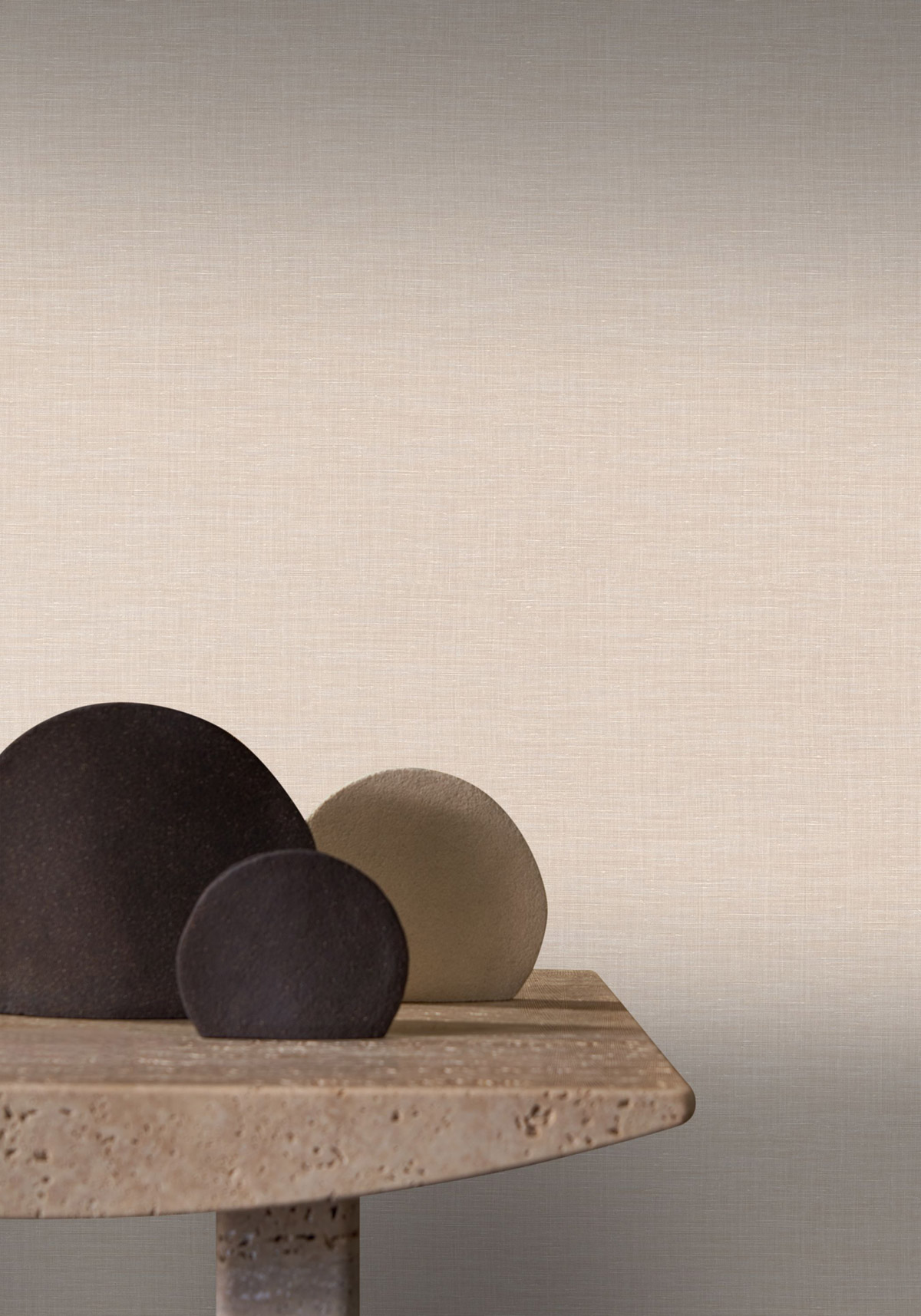 Papier peint Lin Shinok beige sable - Le Lin 3 de Casamance | Réf. CAS-F73818752