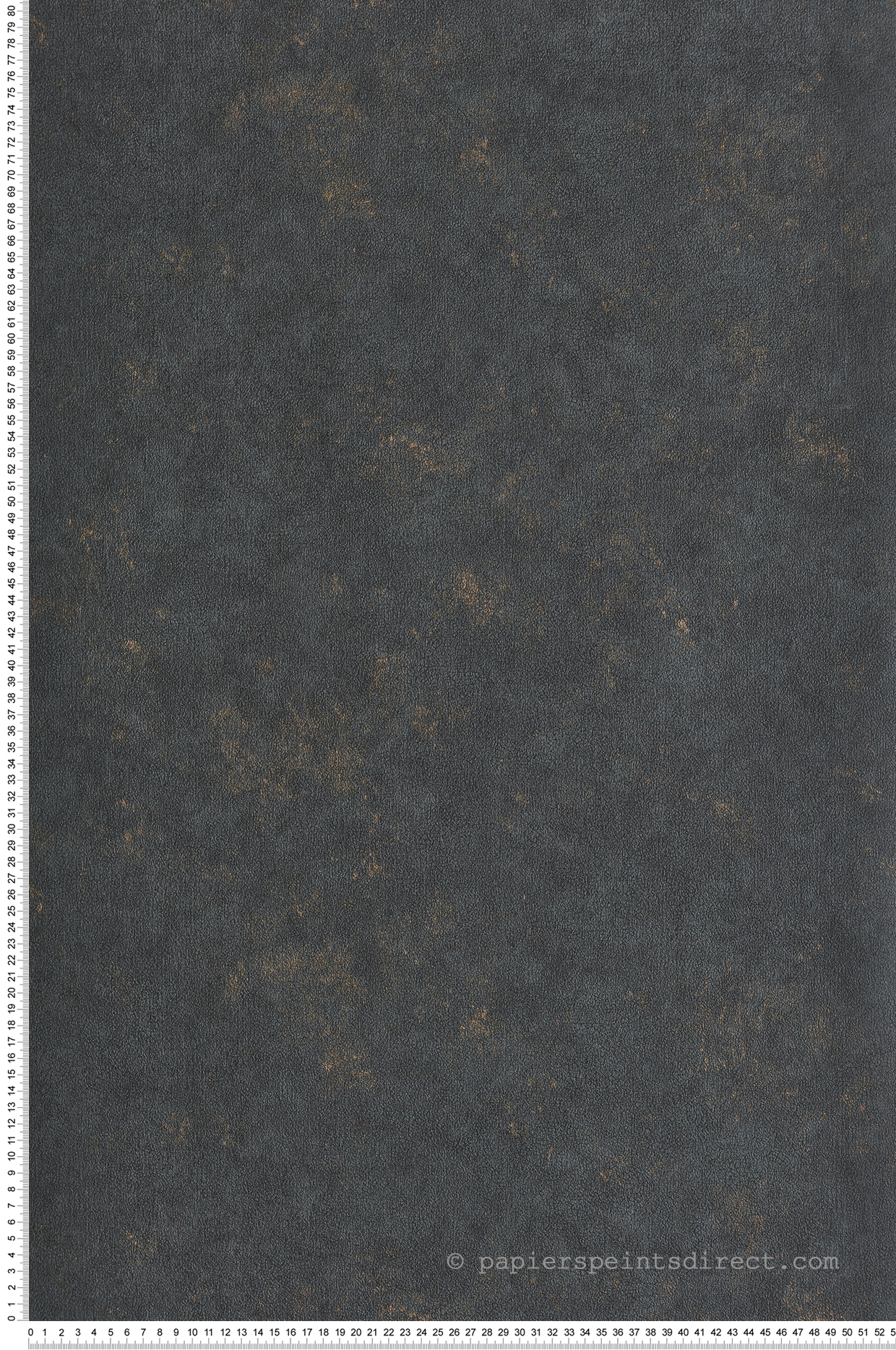 Papier peint Uni Terre Cuite Métallisé anthracite cuivré - Céramique de Casélio | Réf. CER105259149