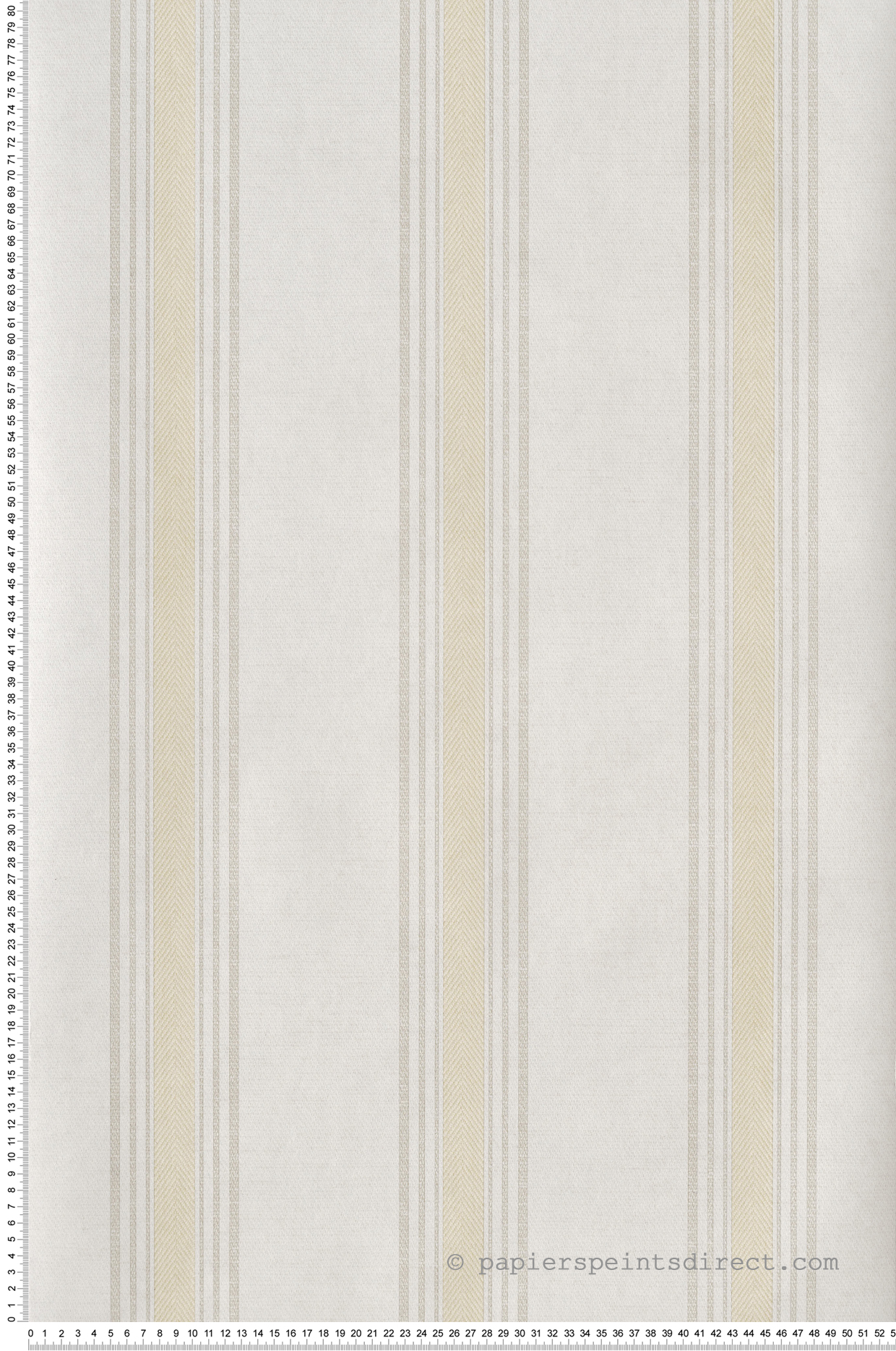 Papier peint Rayure Toile Chevron jaune lin - Romance de Lutèce | Réf. LTC-19096