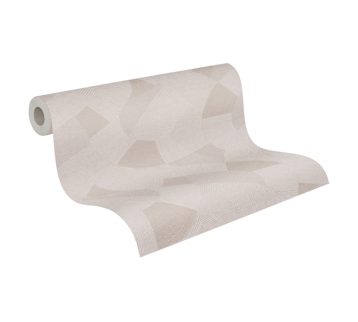 Papier peint Géométrie Rayé Calley gris argenté - Cuba 2 d'A.S. Création AMB4 | Réf. AS-791602