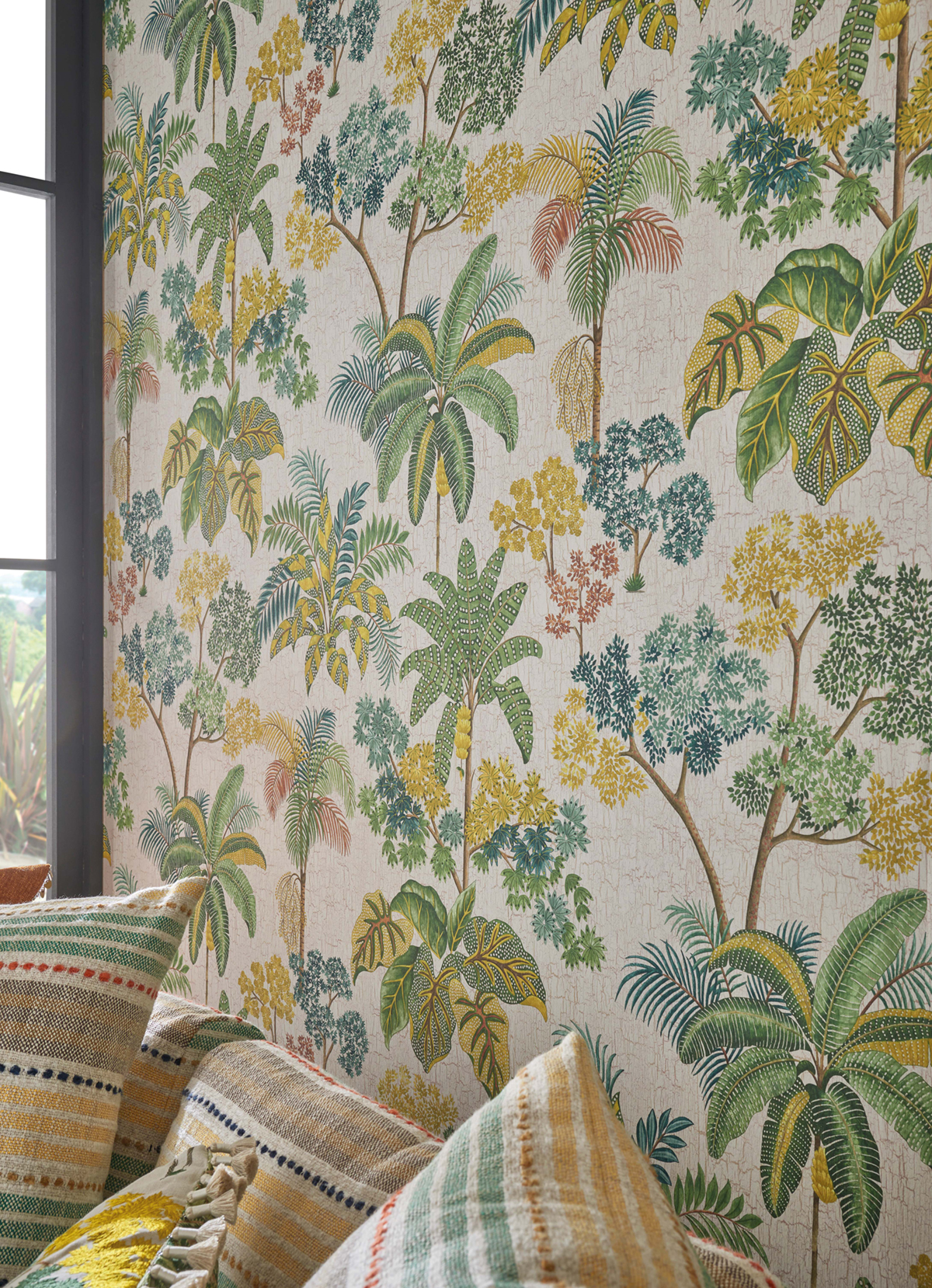 Papier peint Nature Malabar Apple Green - Empyrea d'Osborne & Little AMB3 | Réf. OSB-W7616-01