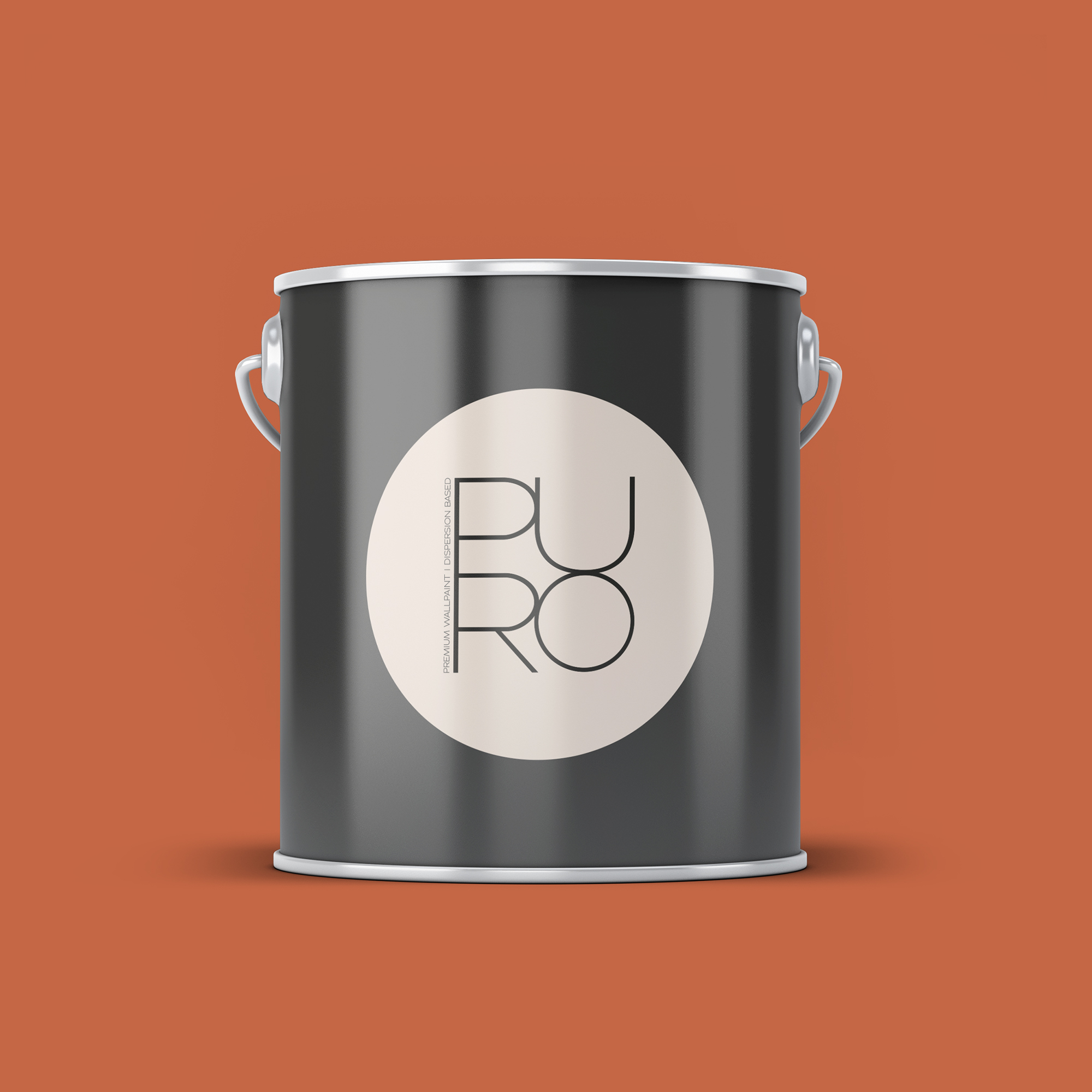 Image d'un pot de 2,5 litres de peinture Puro rouge, orange dusty orange - c9006